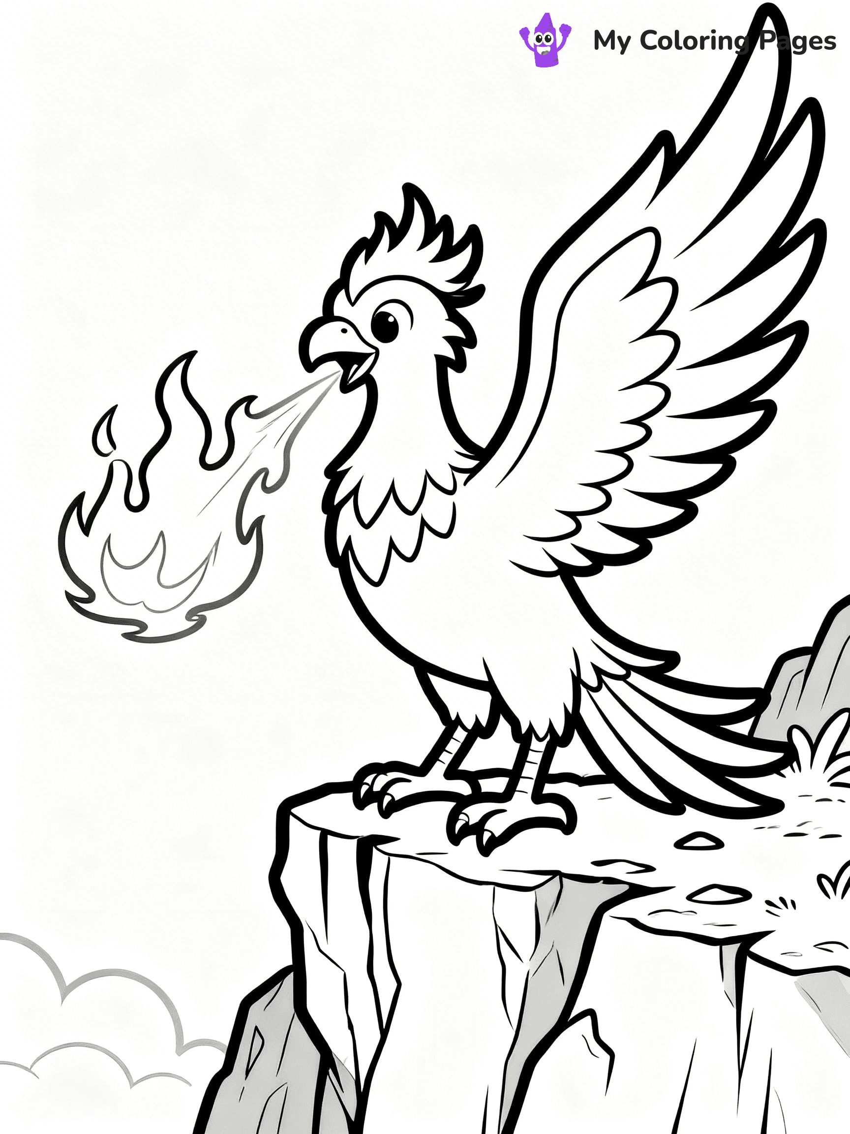Phoenix Coloring Pages - 3