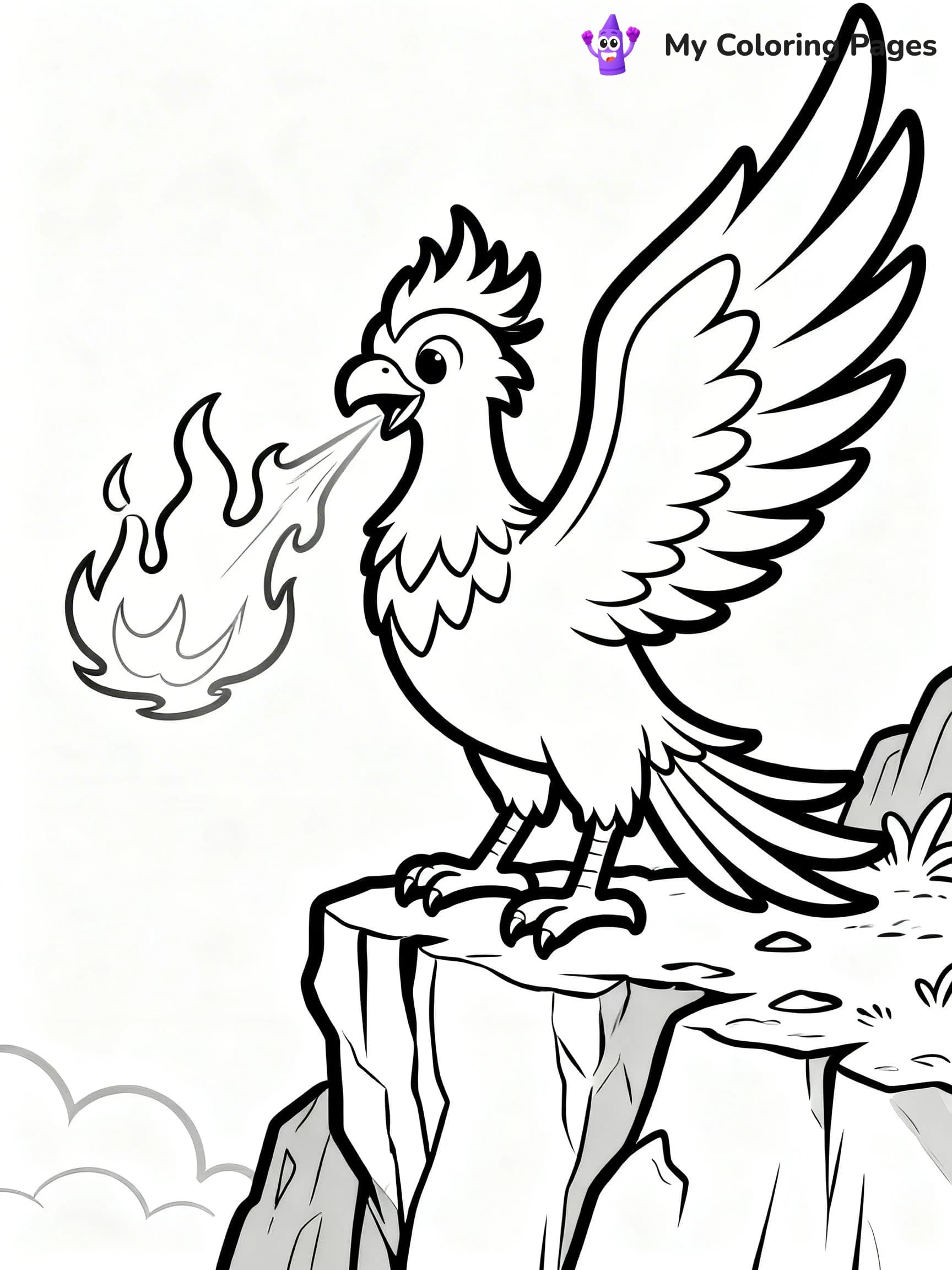 Phoenix Coloring Pages - 3