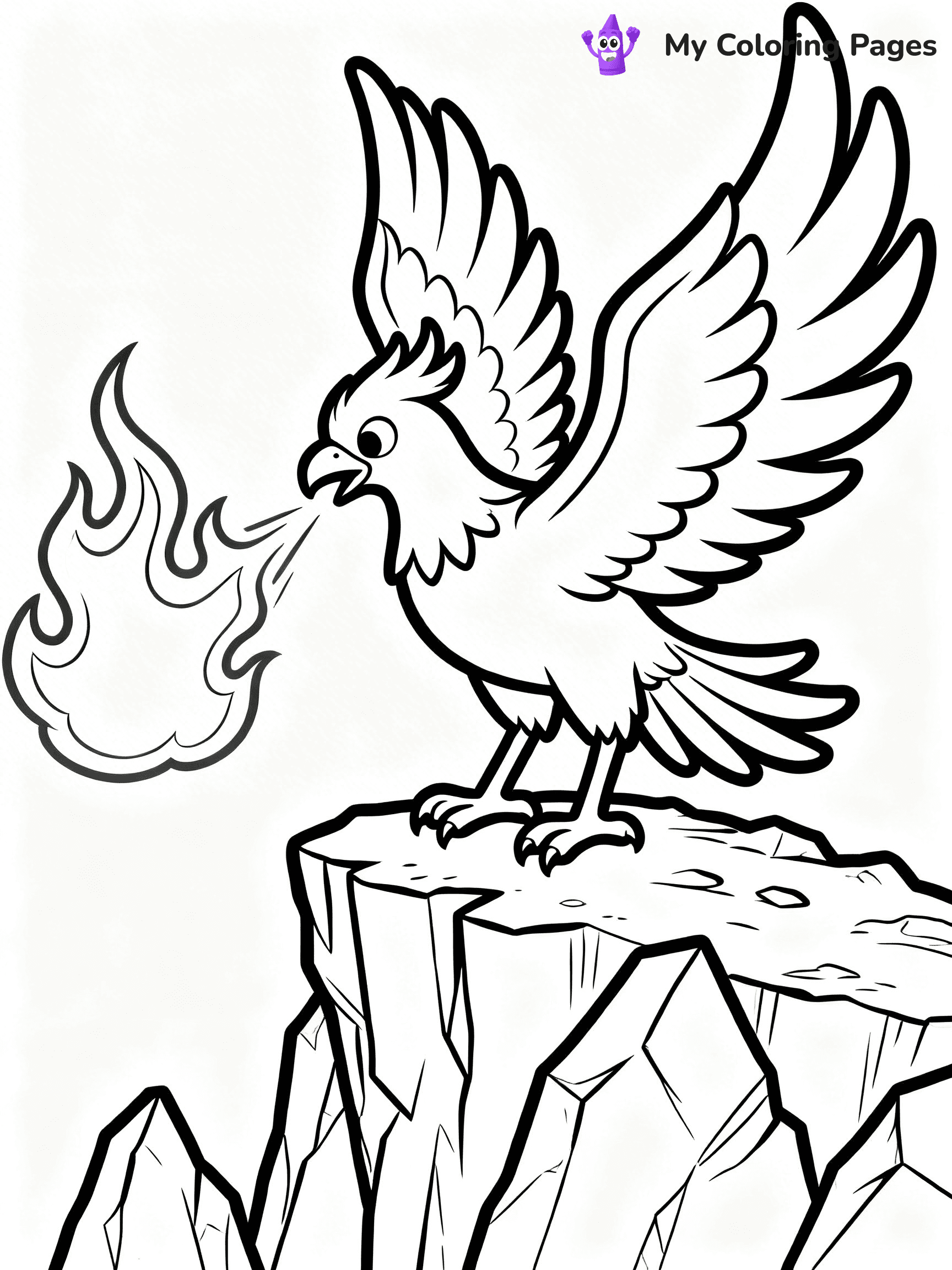 Phoenix Coloring Pages - 2