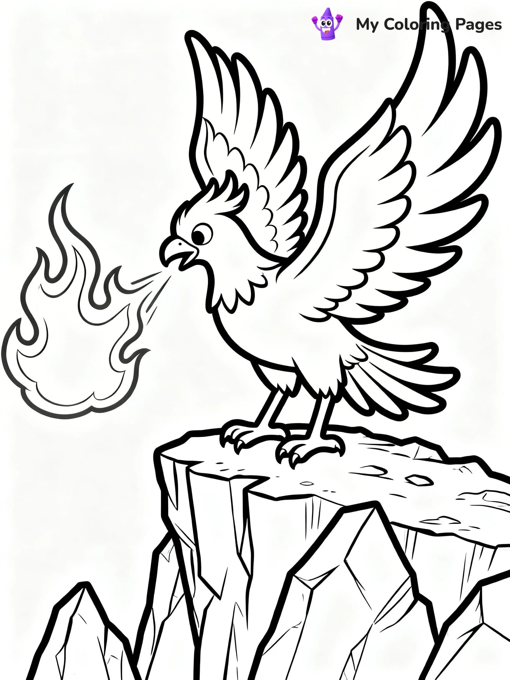 Phoenix Coloring Pages - 2