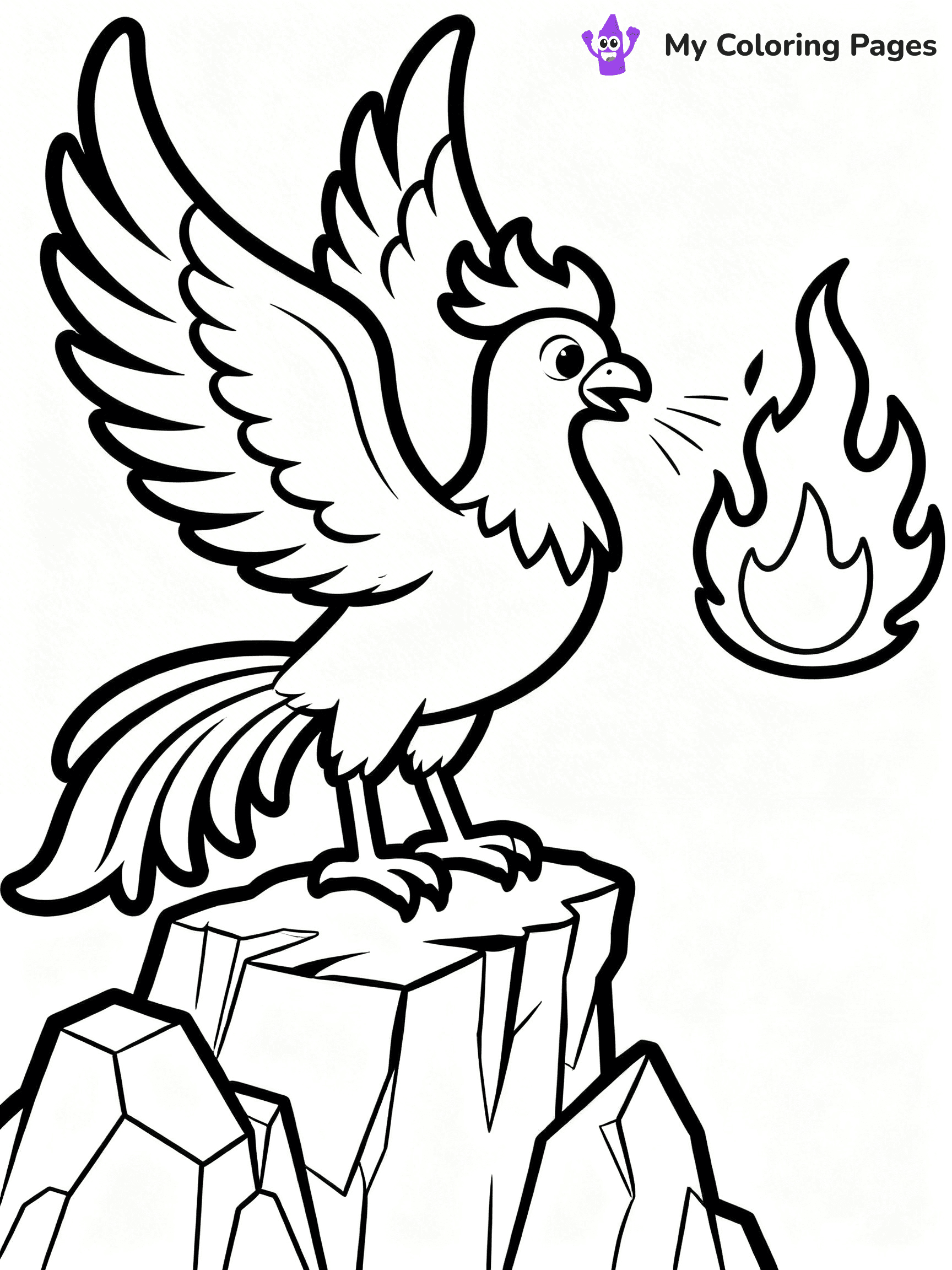 Phoenix Coloring Pages - 1