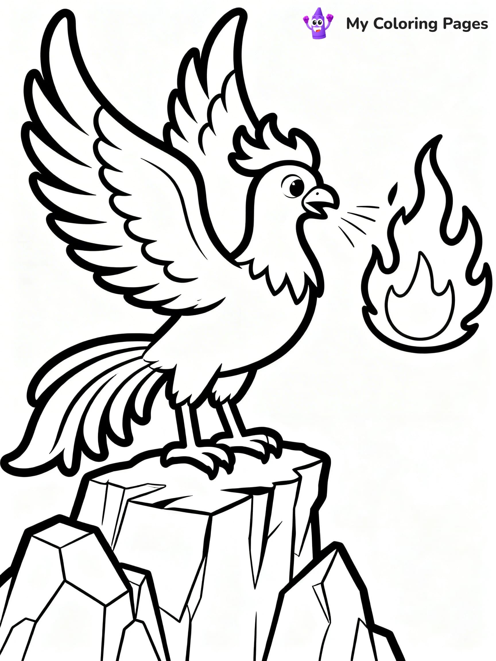 Phoenix Coloring Pages - 1