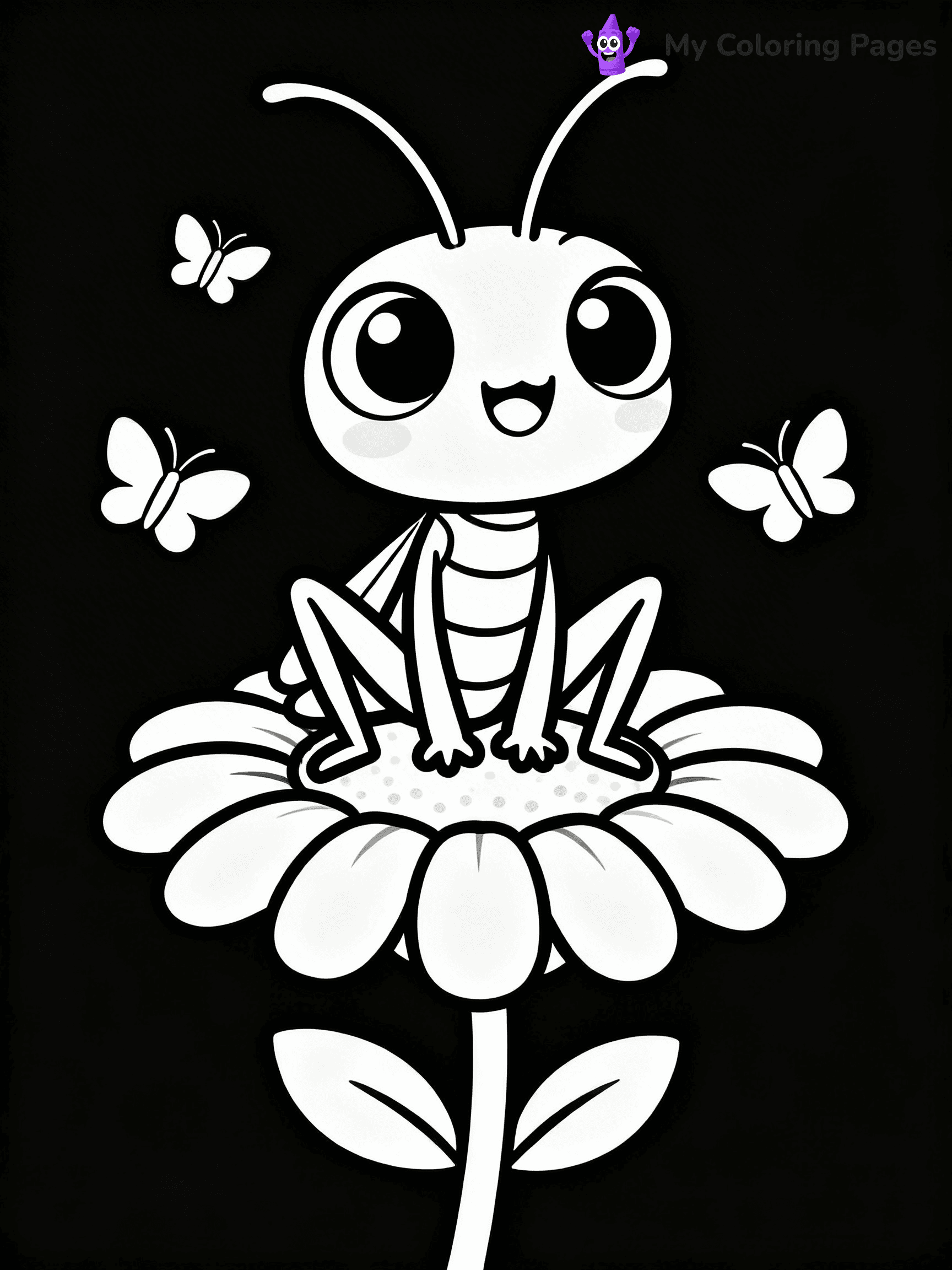 Grasshopper Coloring Pages - 30