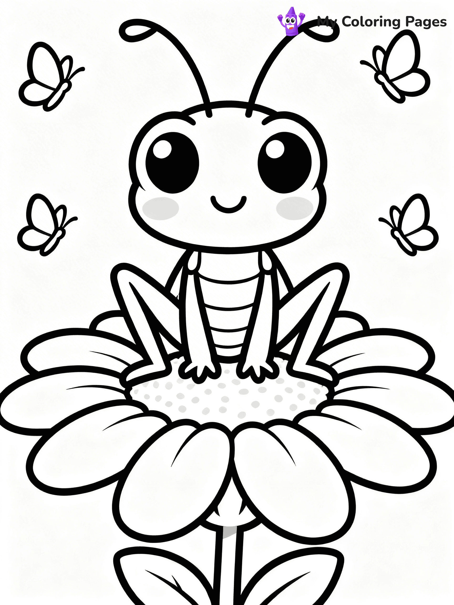 Grasshopper Coloring Pages - 29