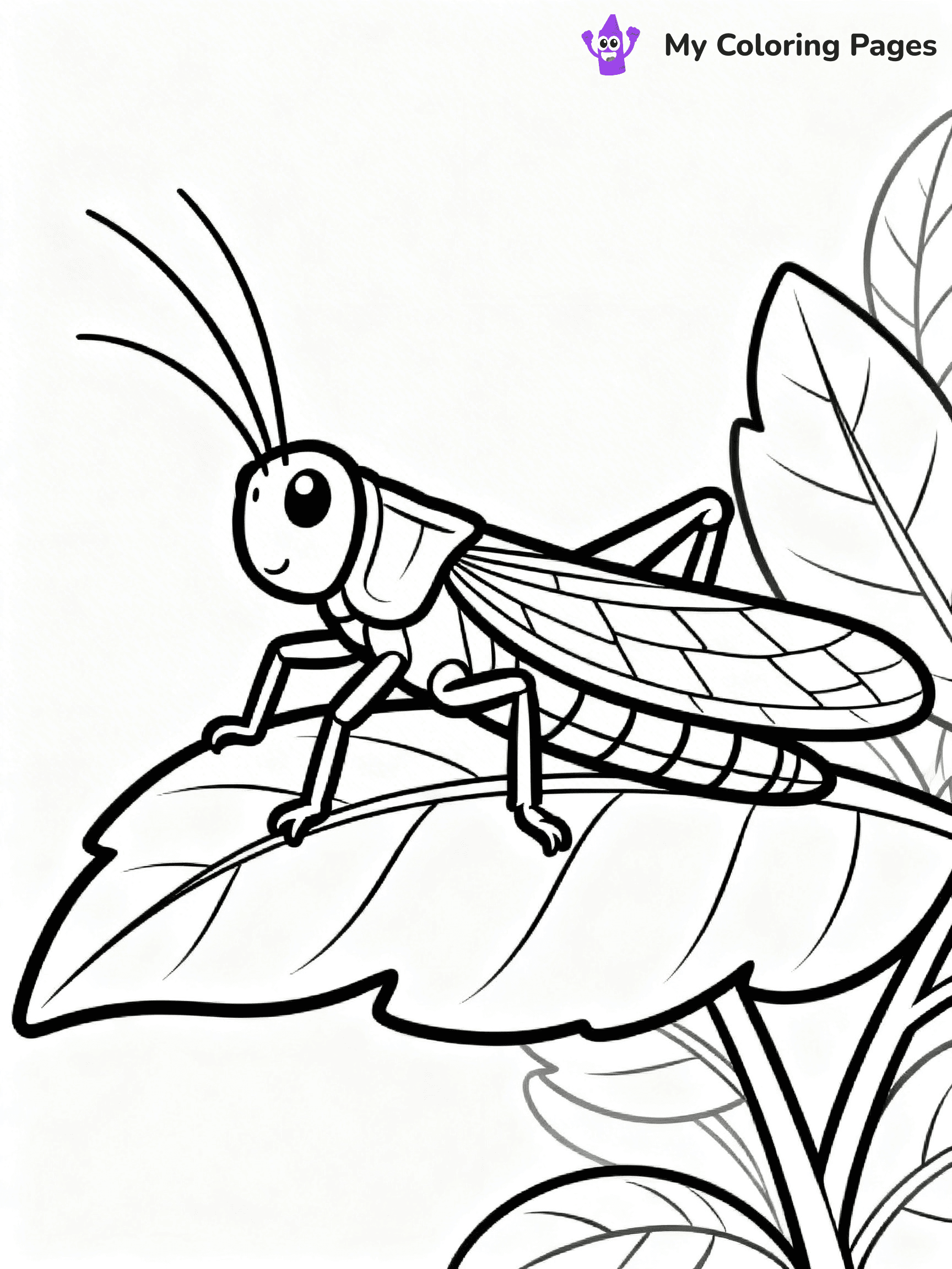Grasshopper Coloring Pages - 28