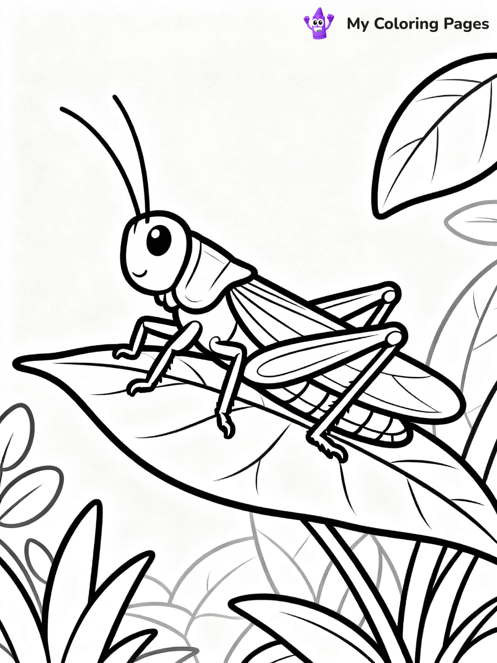 Grasshopper Coloring Pages - 27