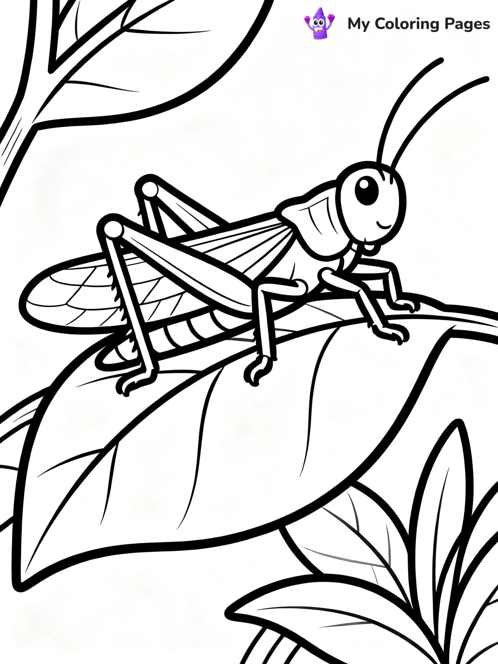 Grasshopper Coloring Pages - 24