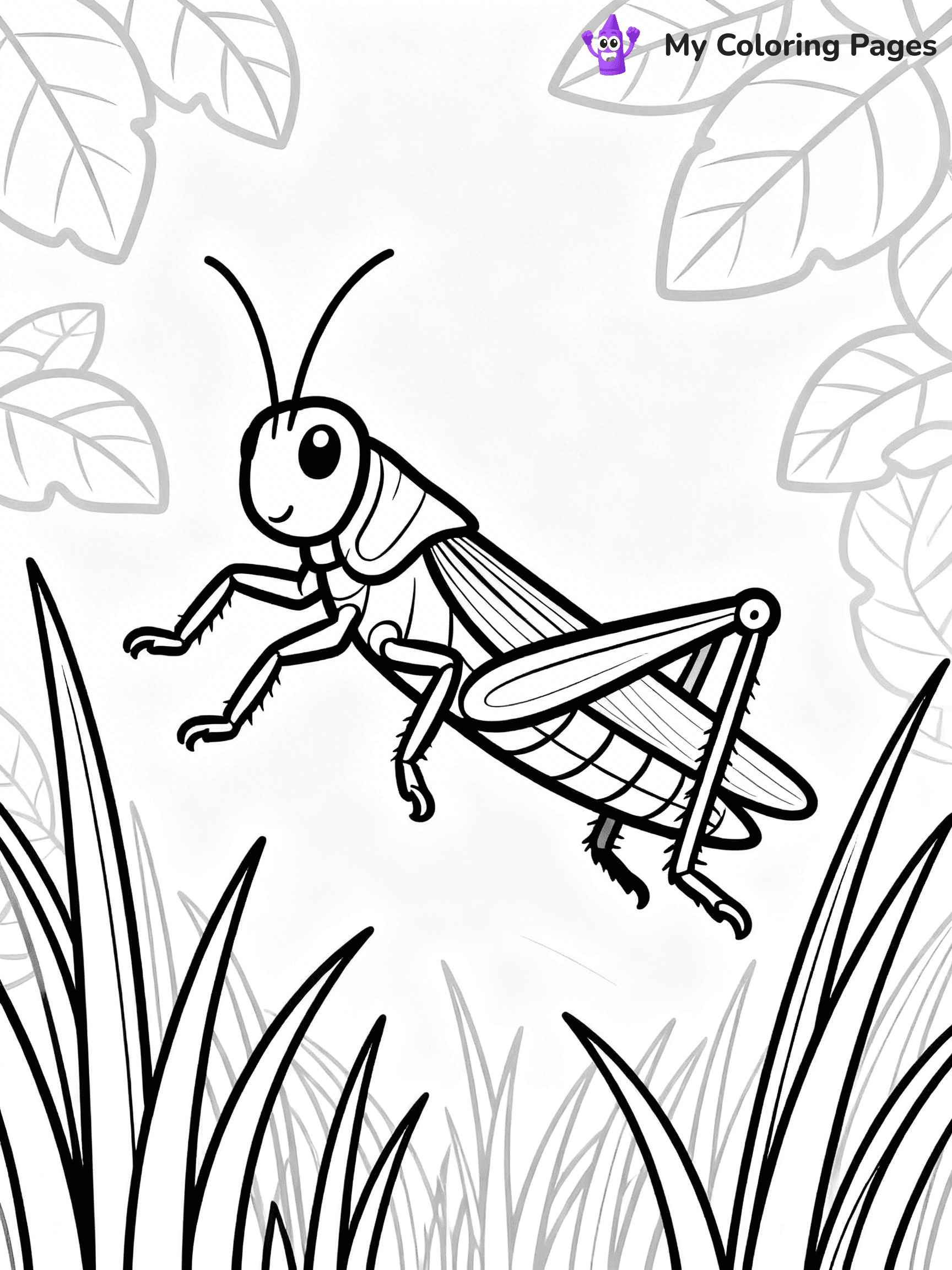 Grasshopper Coloring Pages - 23
