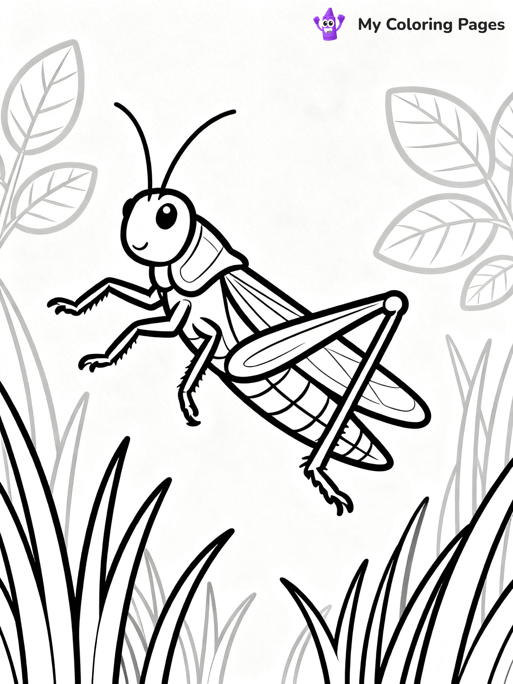 Grasshopper Coloring Pages - 22