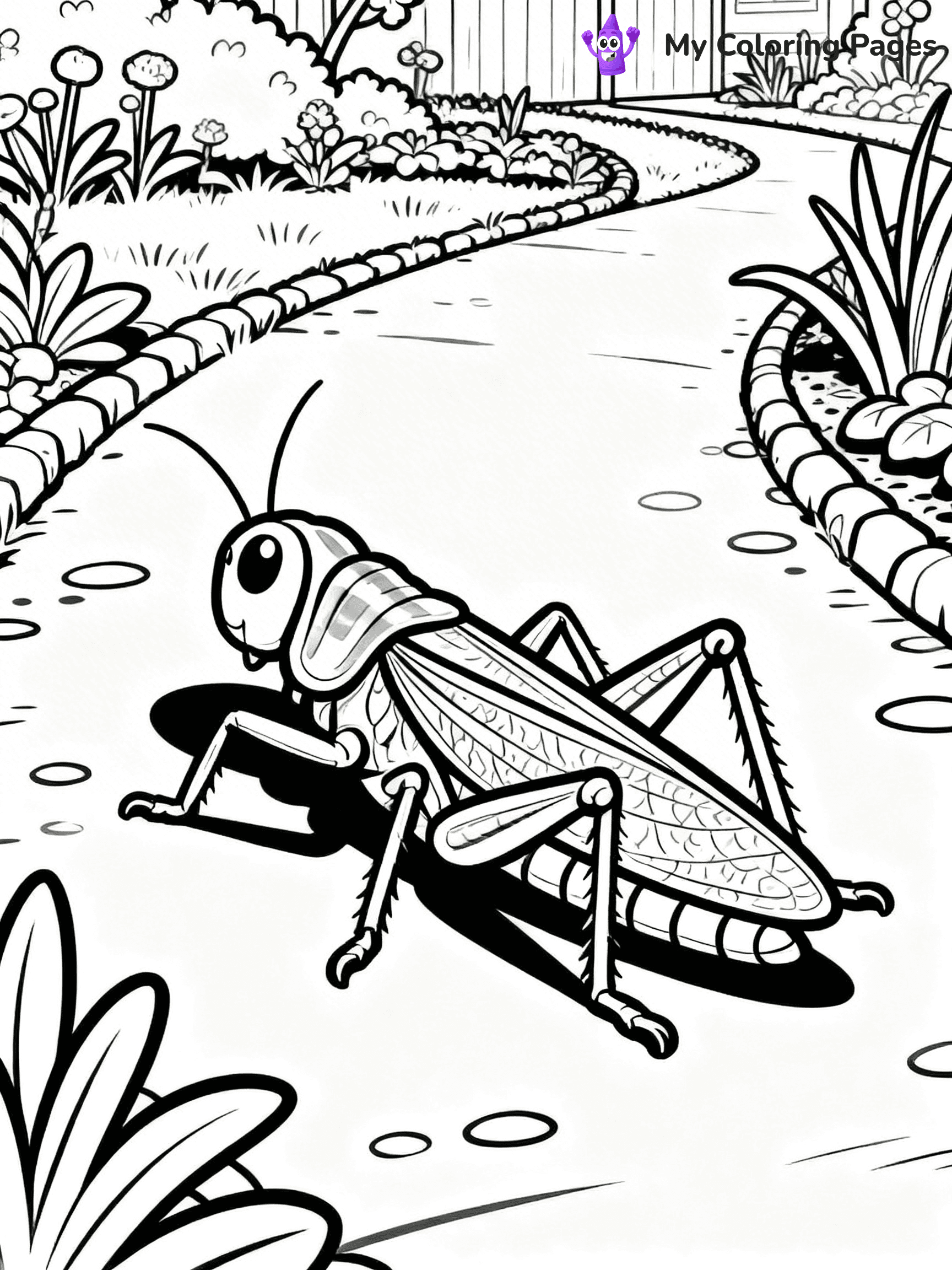 Grasshopper Coloring Pages - 15