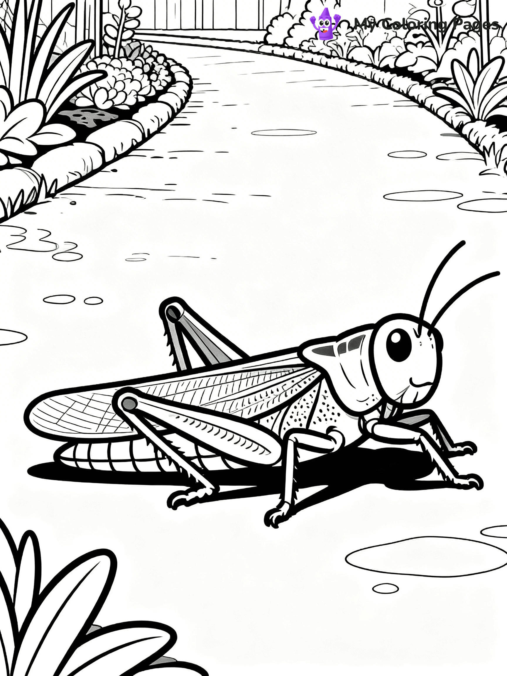 Grasshopper Coloring Pages - 14