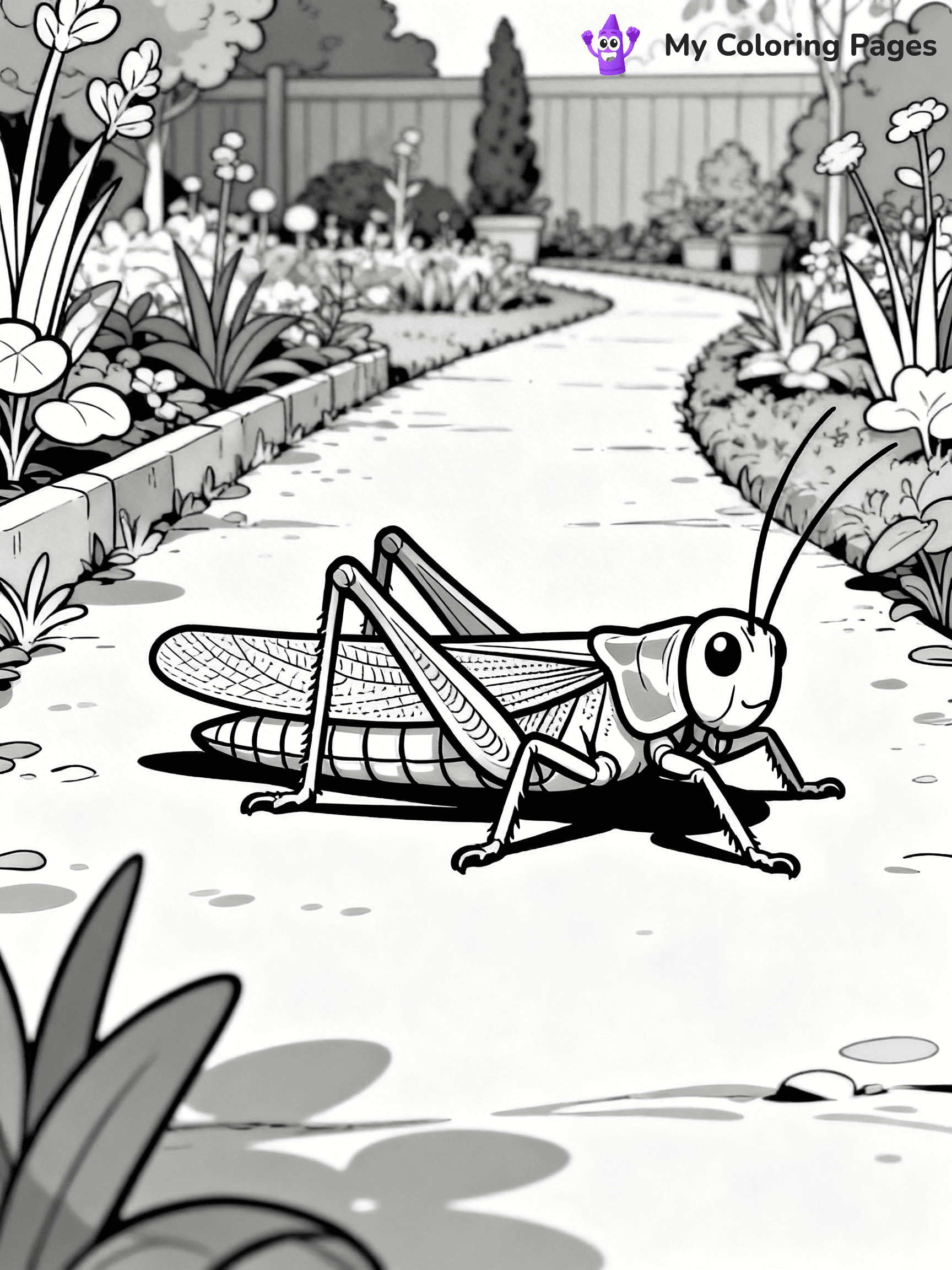 Grasshopper Coloring Pages - 13