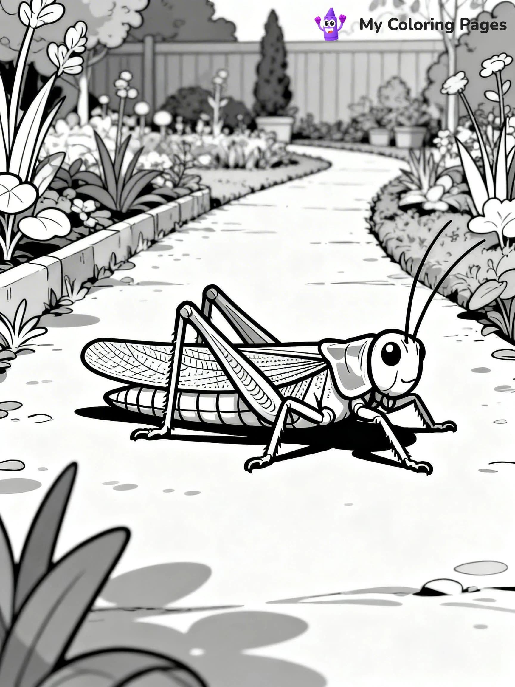 Grasshopper Coloring Pages - 13
