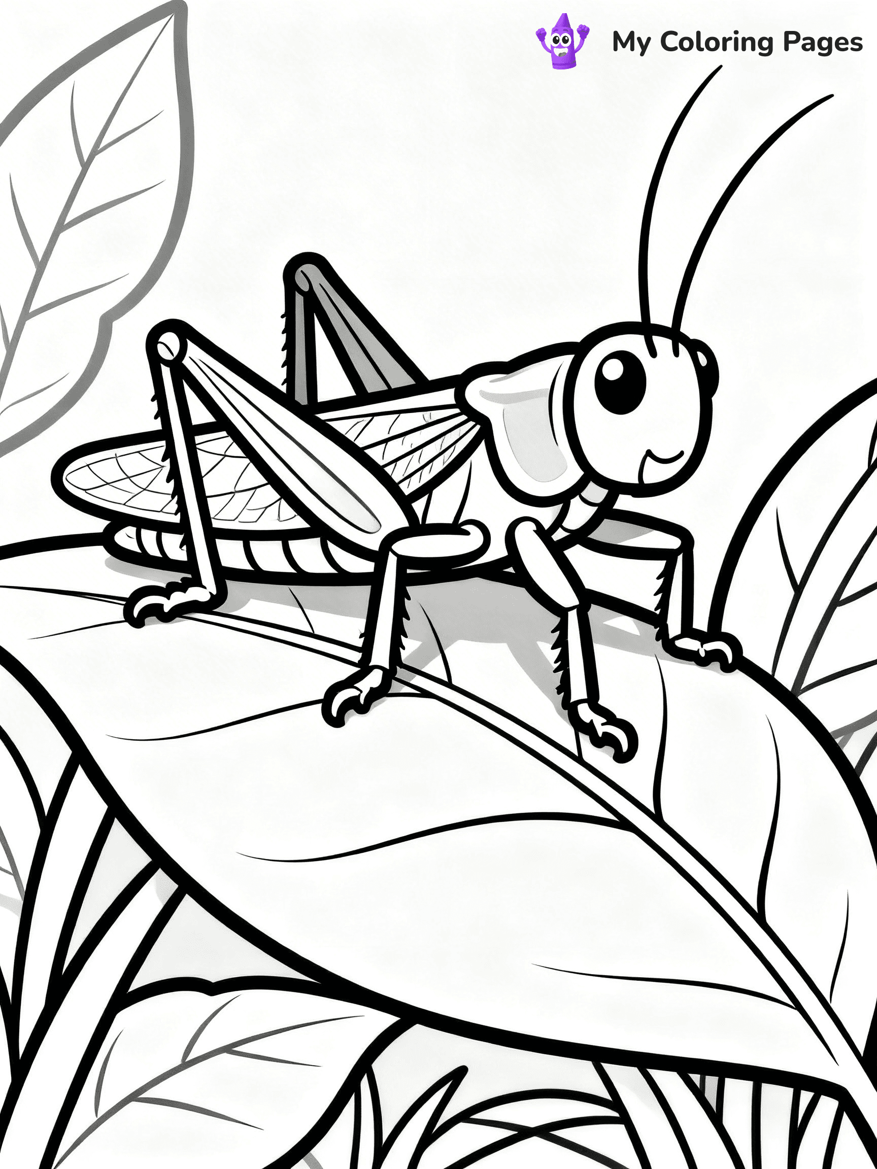 Grasshopper Coloring Pages - 8