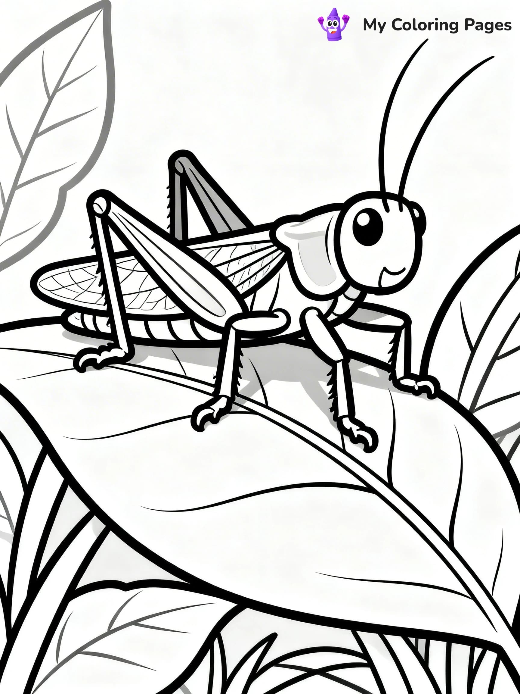 Grasshopper Coloring Pages - 8