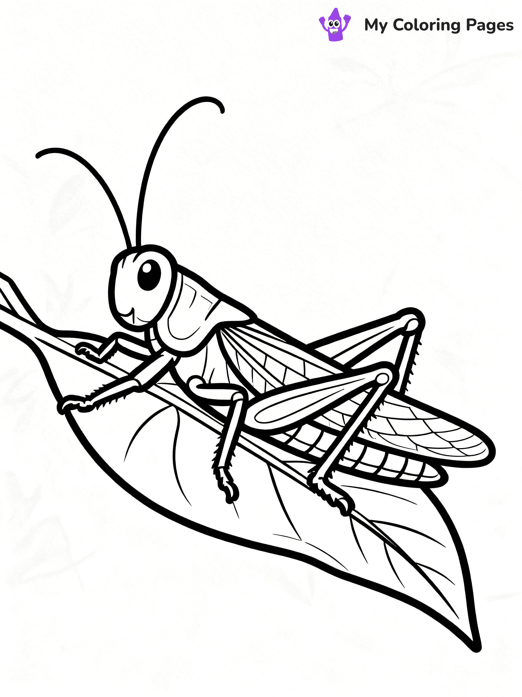 Grasshopper Coloring Pages - 7