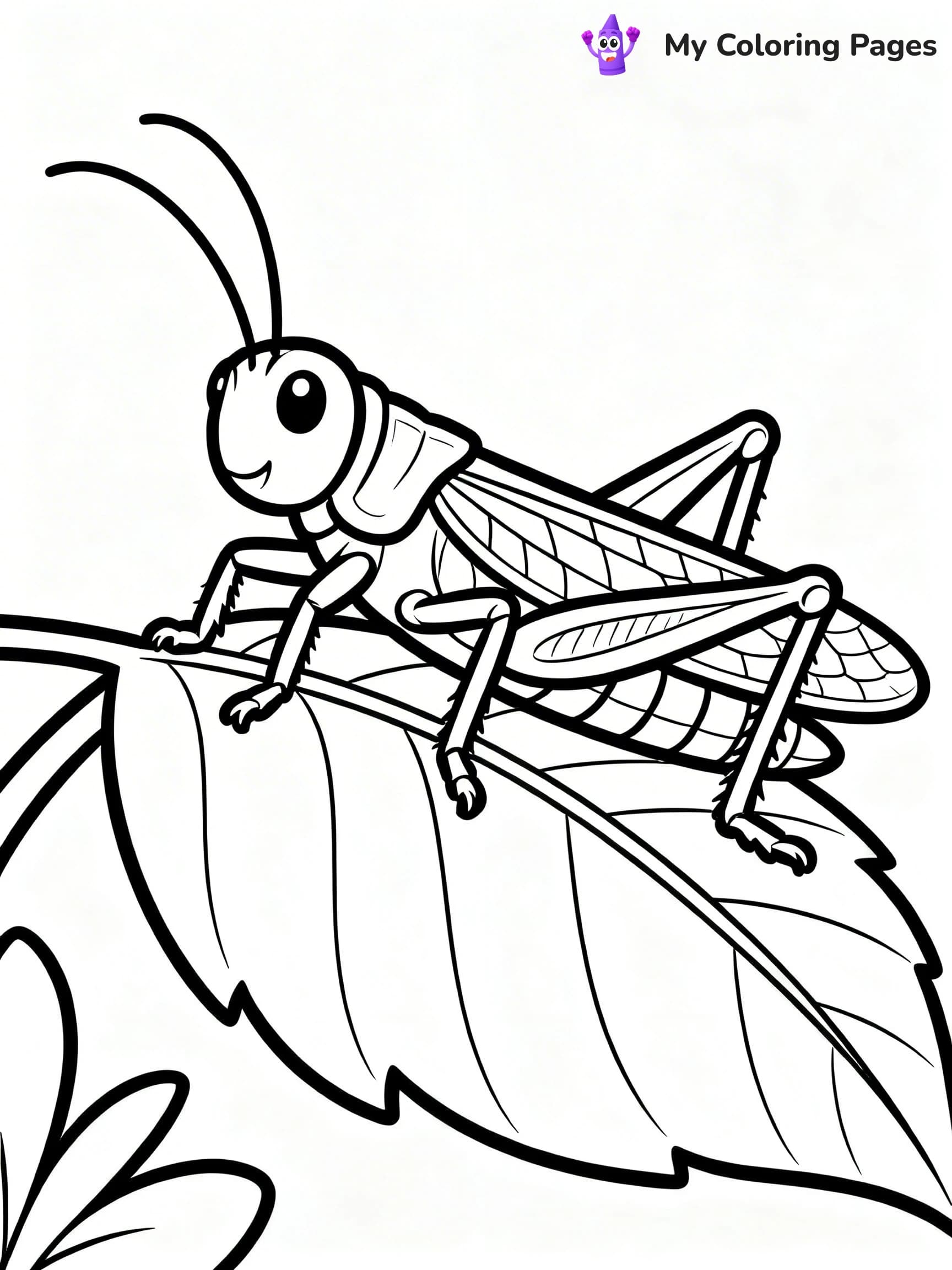 Grasshopper Coloring Pages - 6