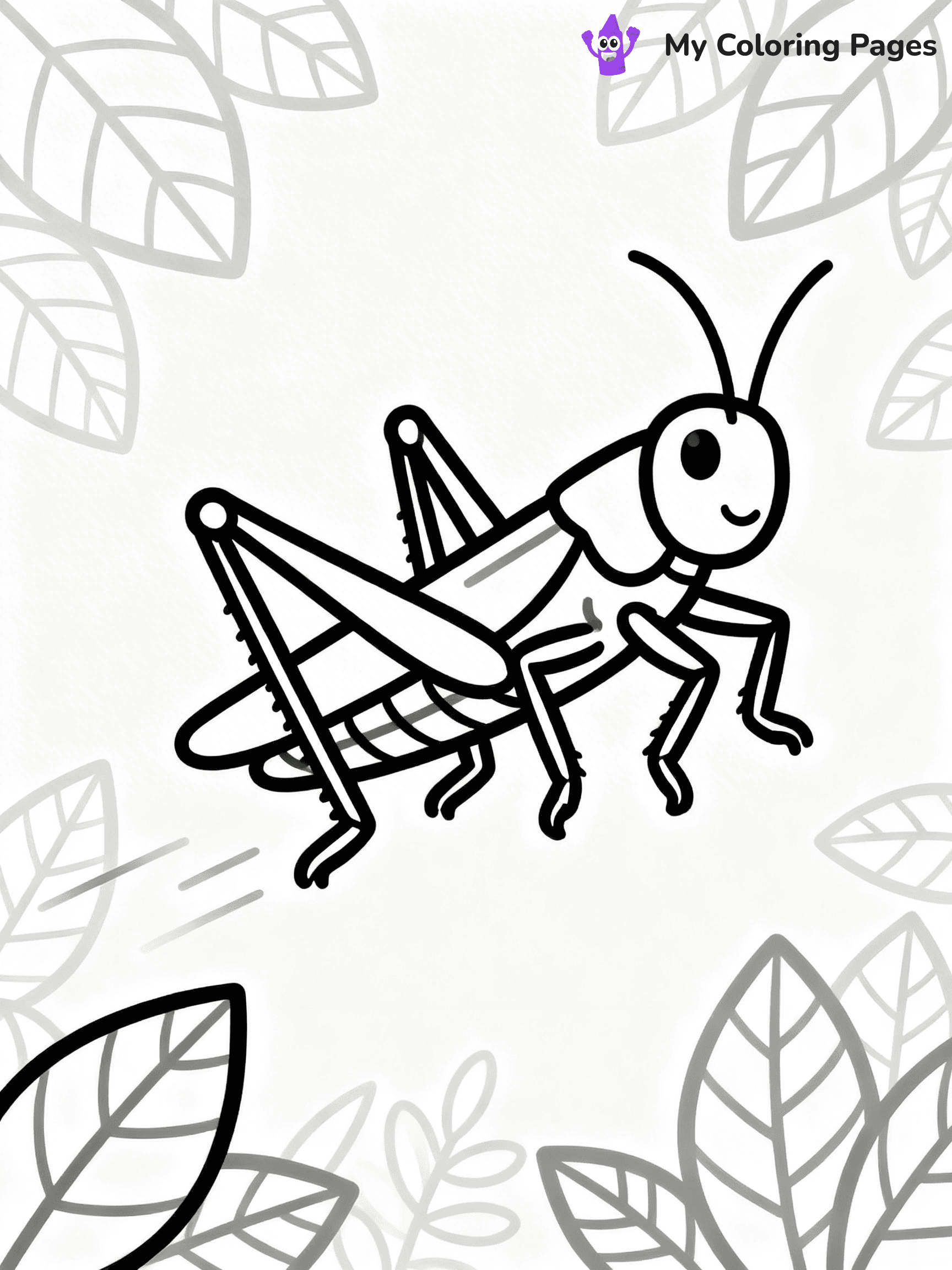 Grasshopper Coloring Pages - 5