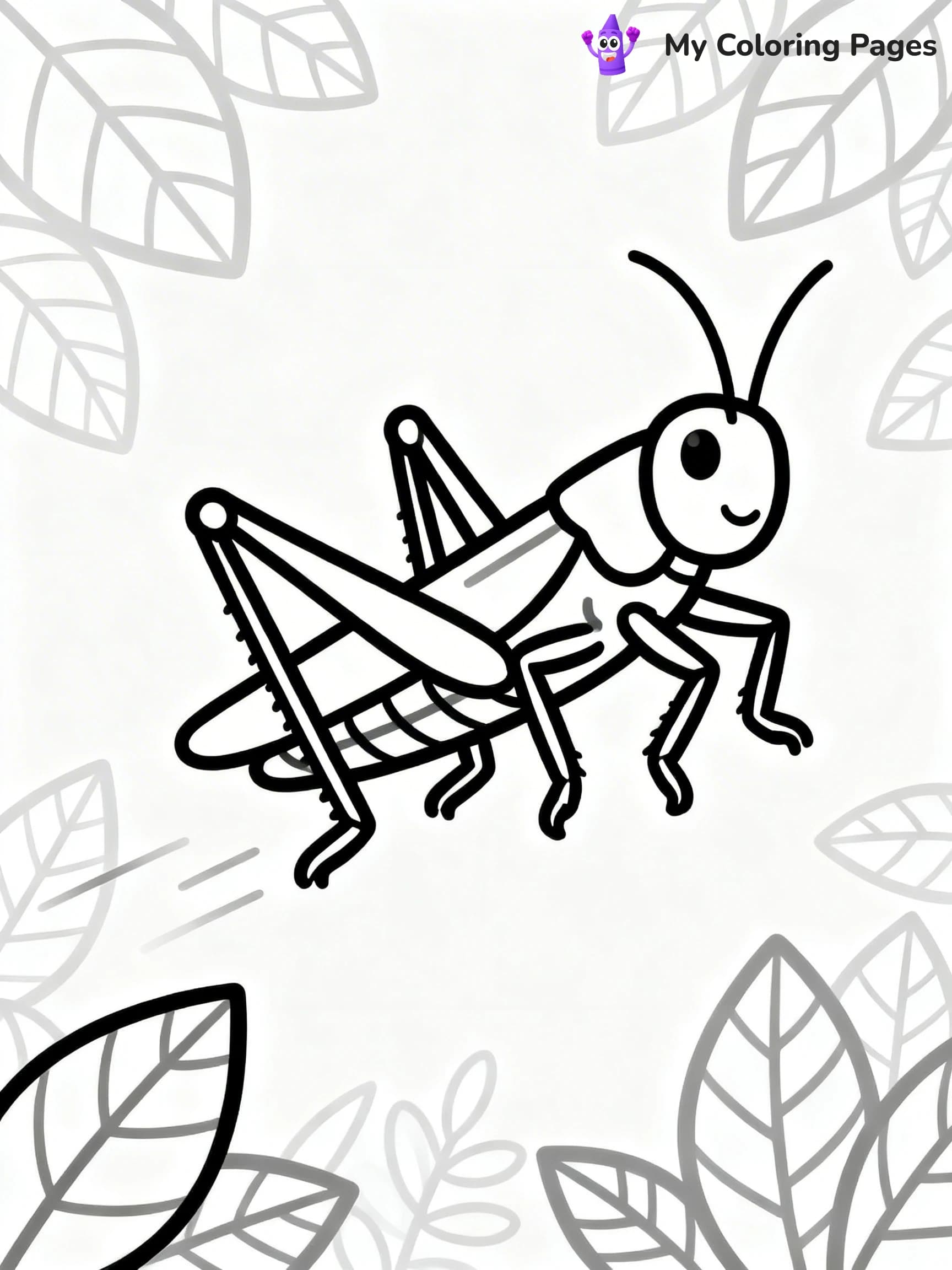 Grasshopper Coloring Pages - 5