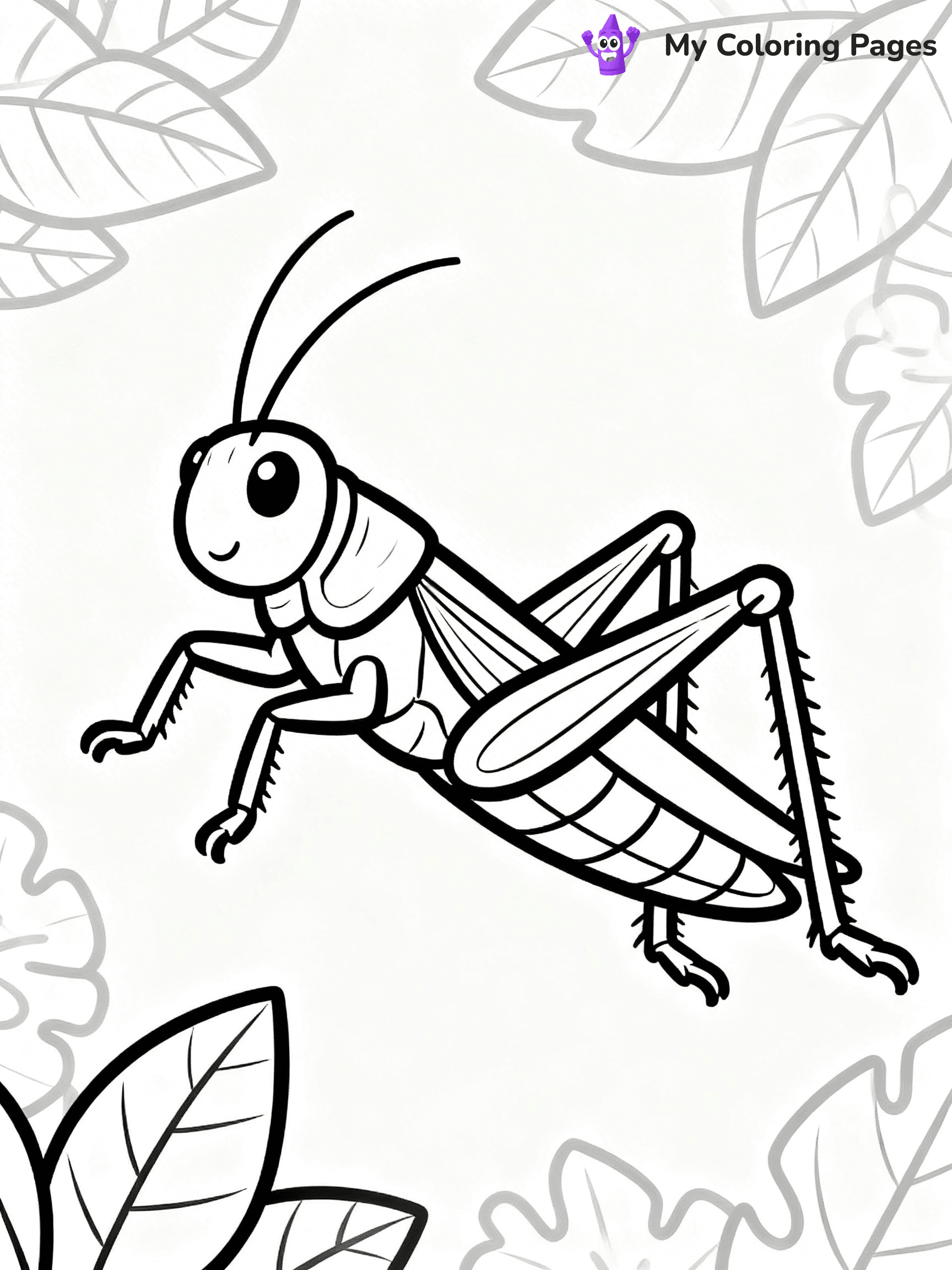 Grasshopper Coloring Pages - 3