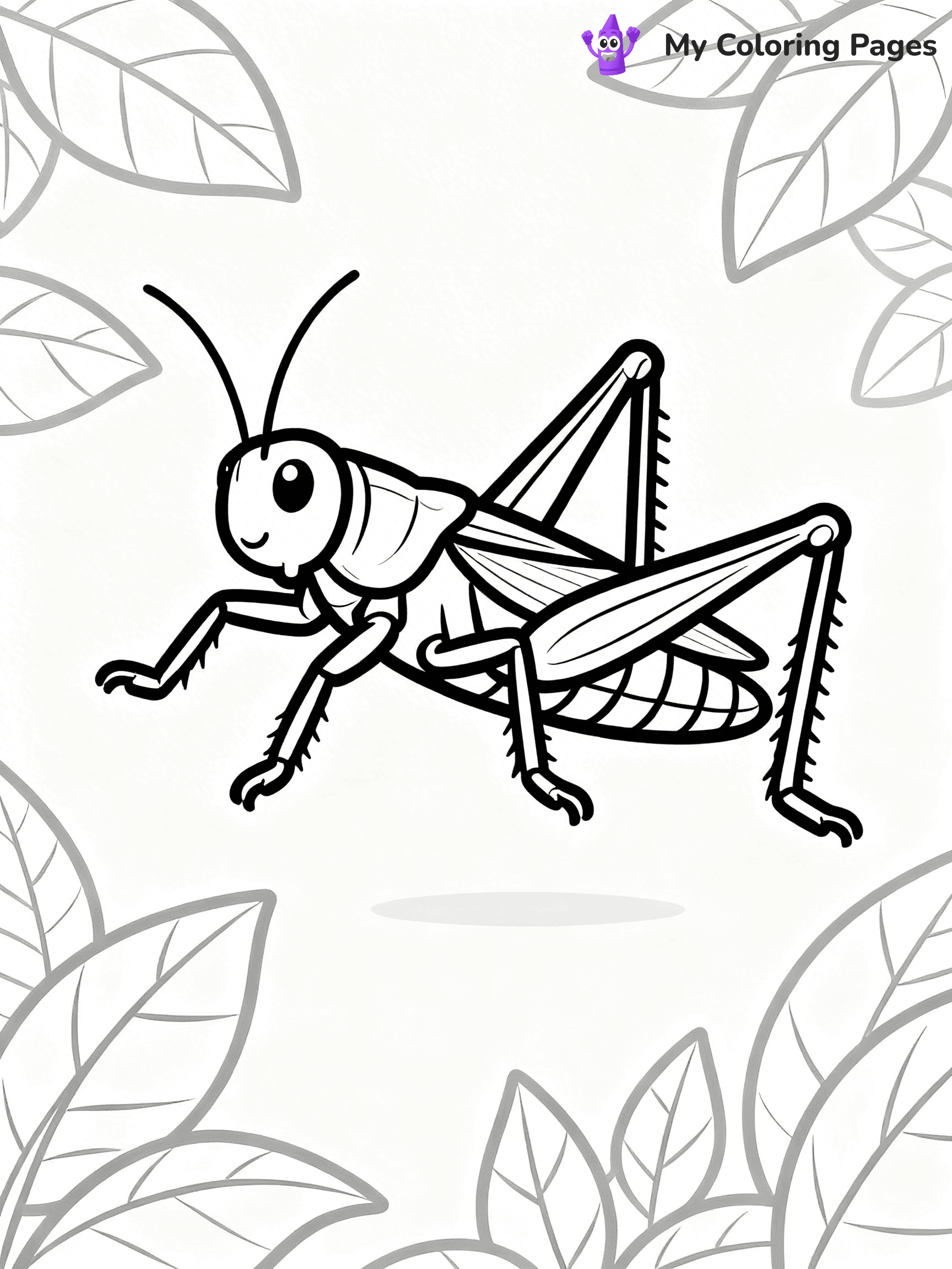 Grasshopper Coloring Pages - 1
