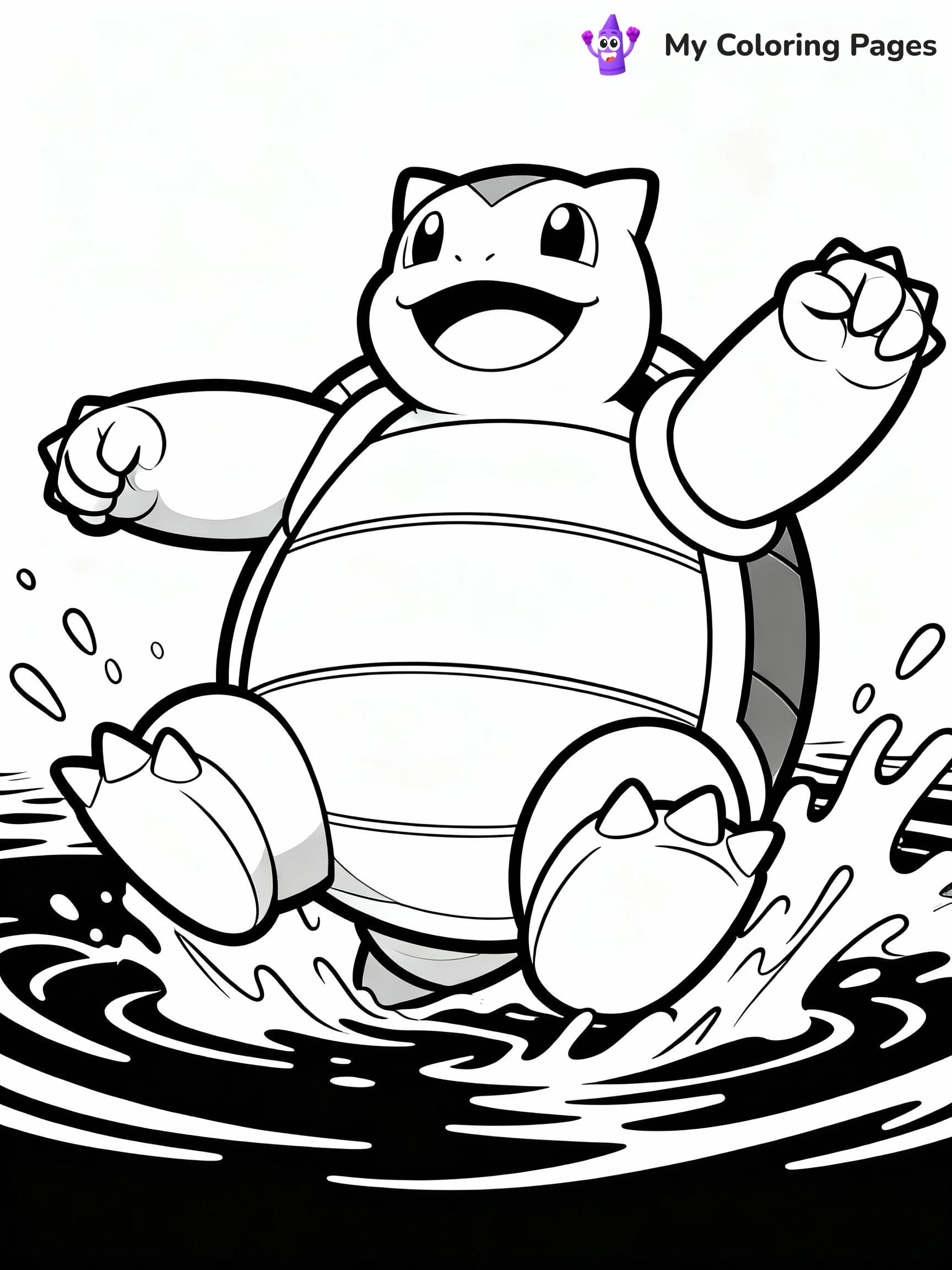 Blastoise Coloring Pages - 20