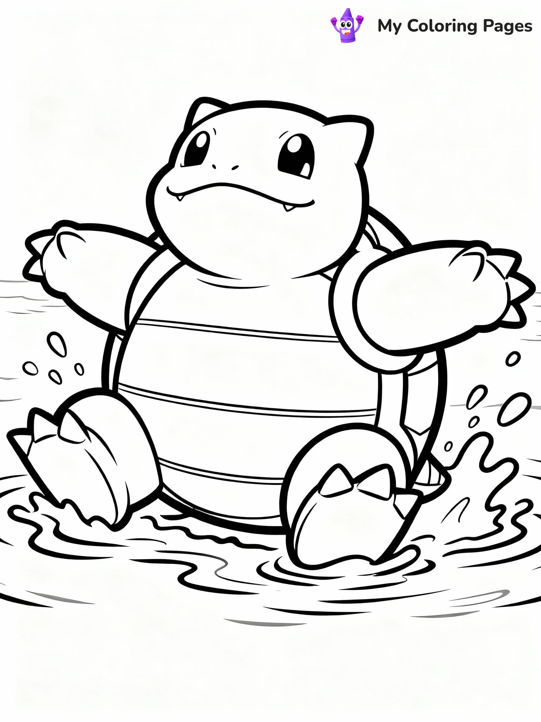 Blastoise Coloring Pages - 18