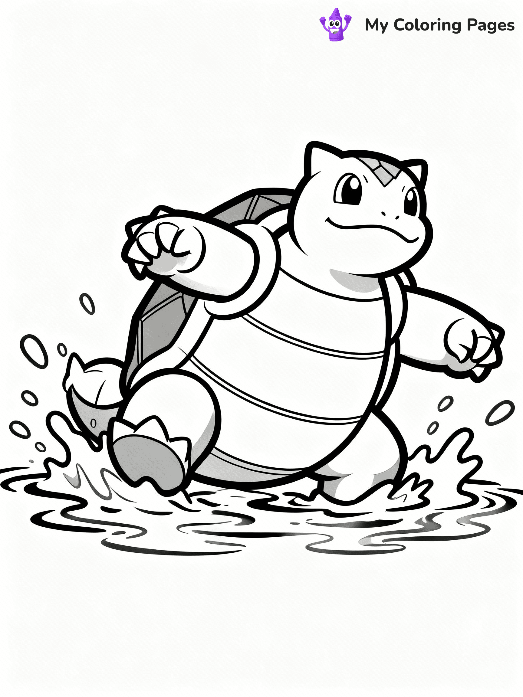 Blastoise Coloring Pages - 16