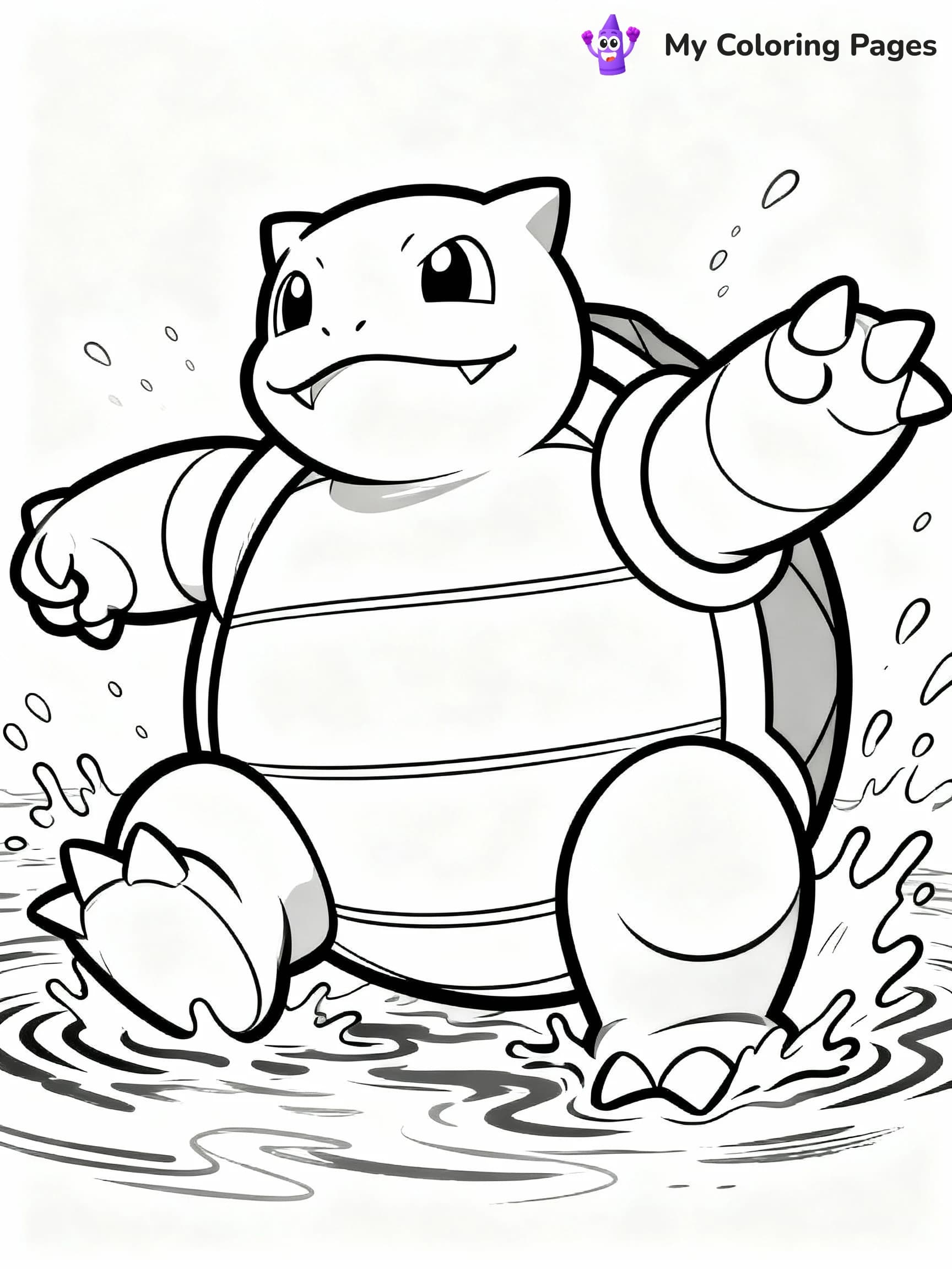 Blastoise Coloring Pages - 15