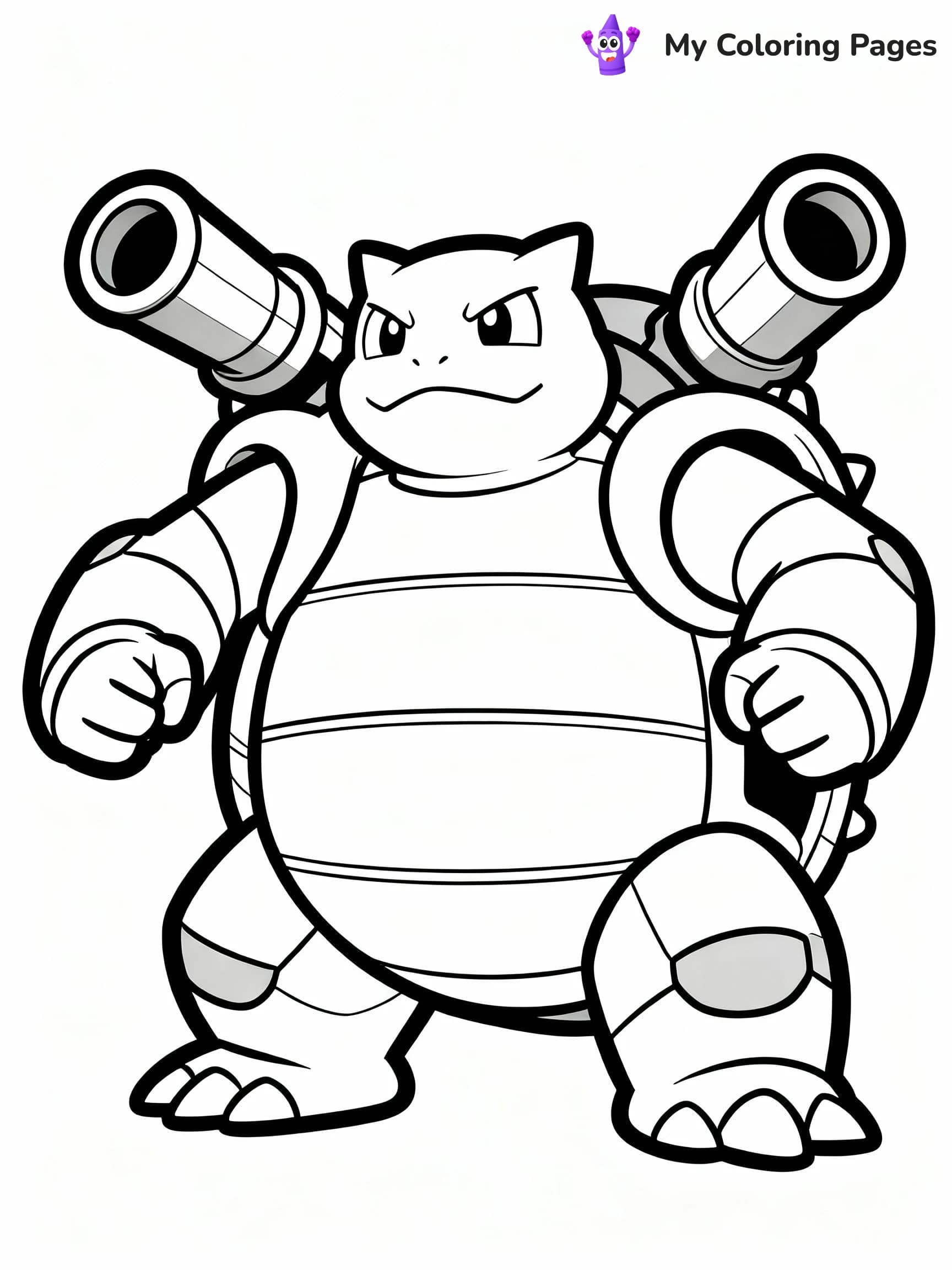 Blastoise Coloring Pages - 14
