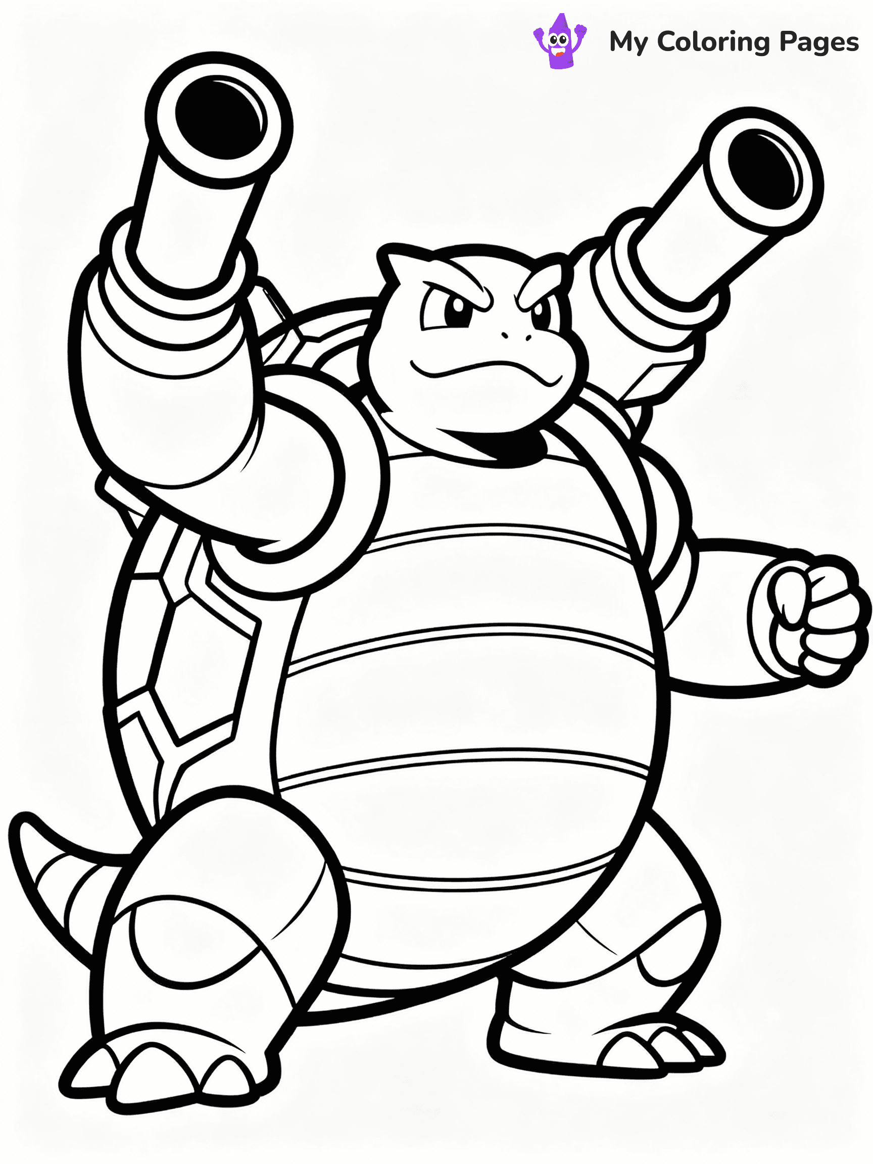 Blastoise Coloring Pages - 13
