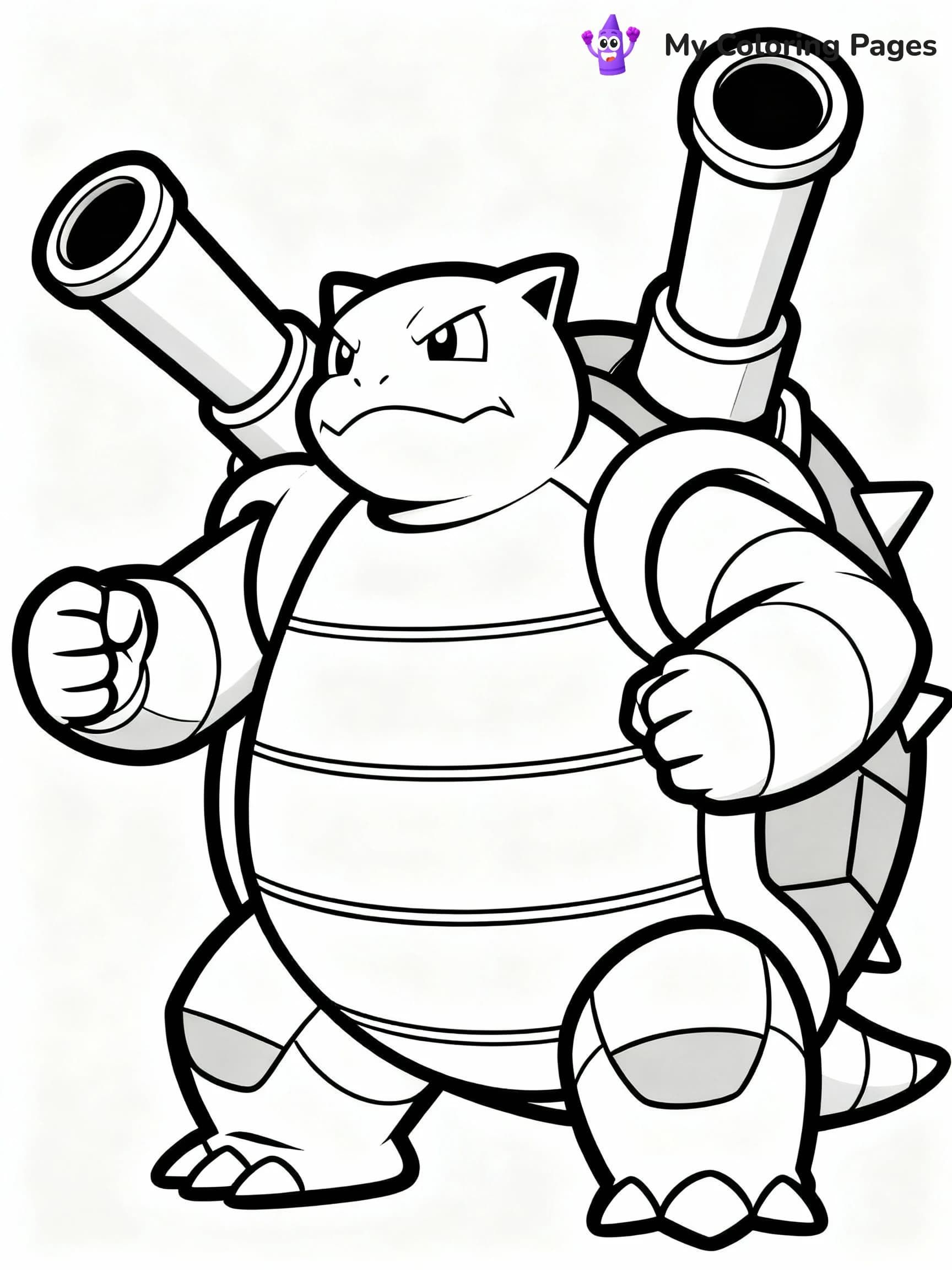 Blastoise Coloring Pages - 12