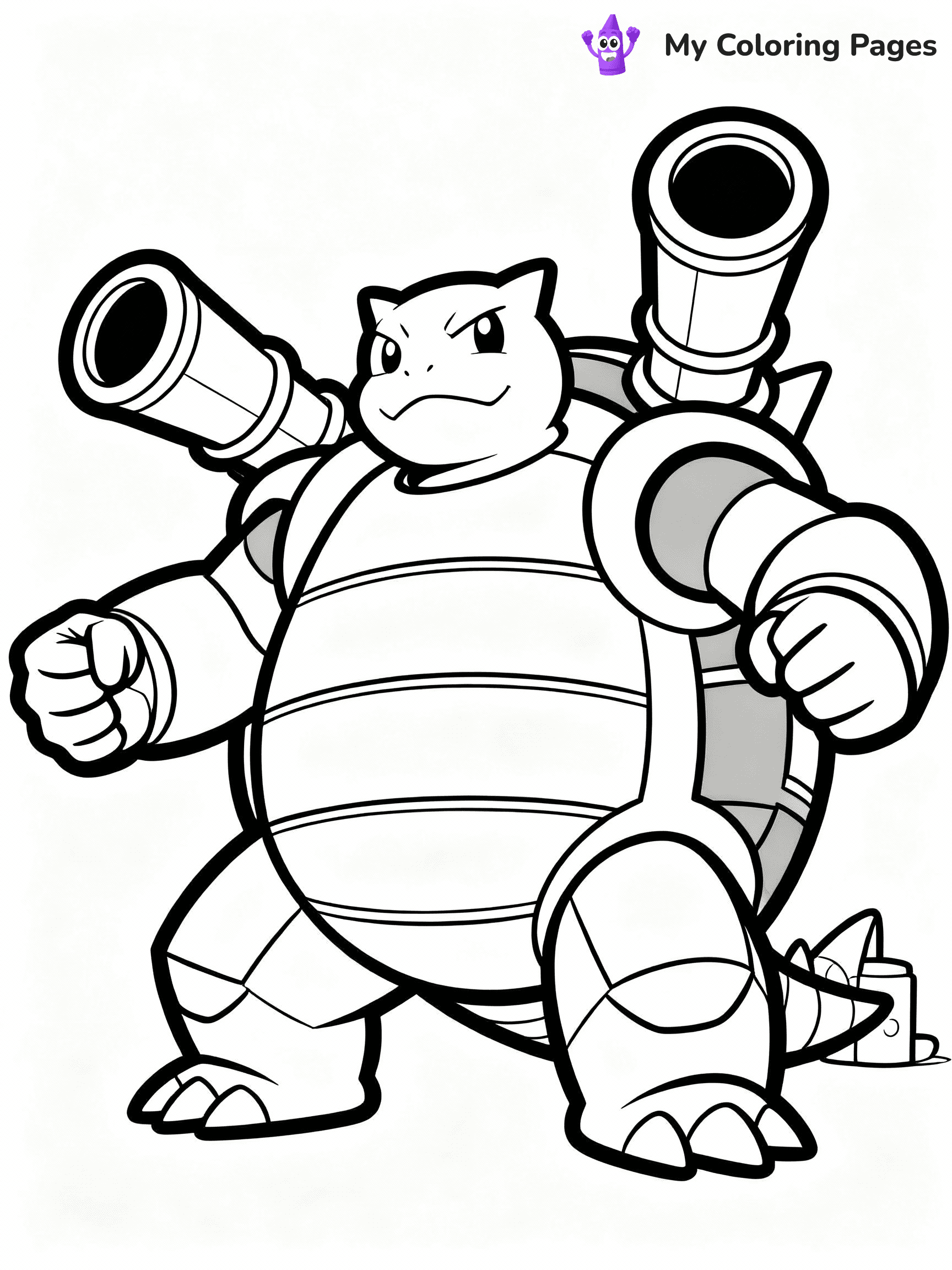 Blastoise Coloring Pages - 10
