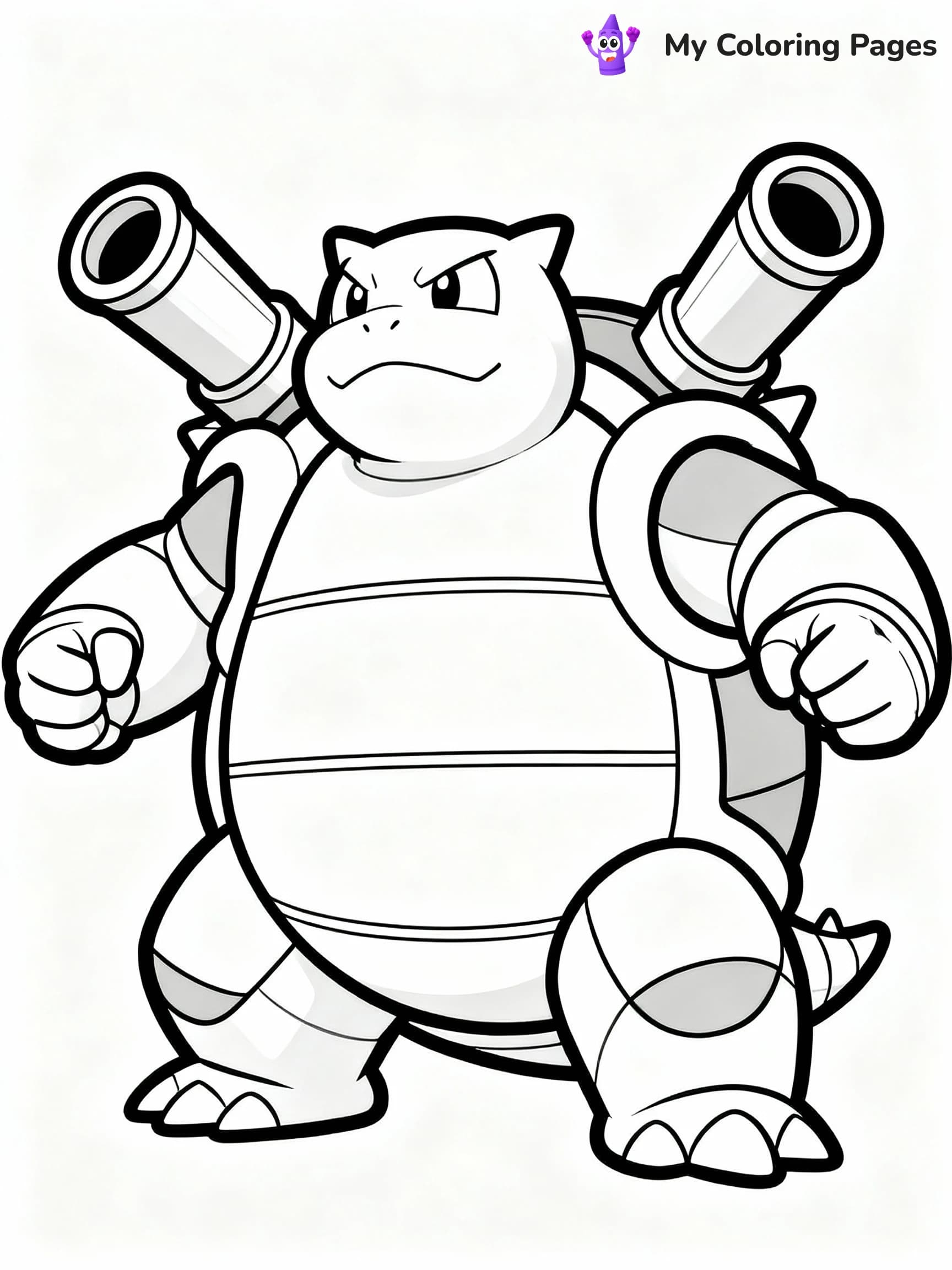 Blastoise Coloring Pages - 9