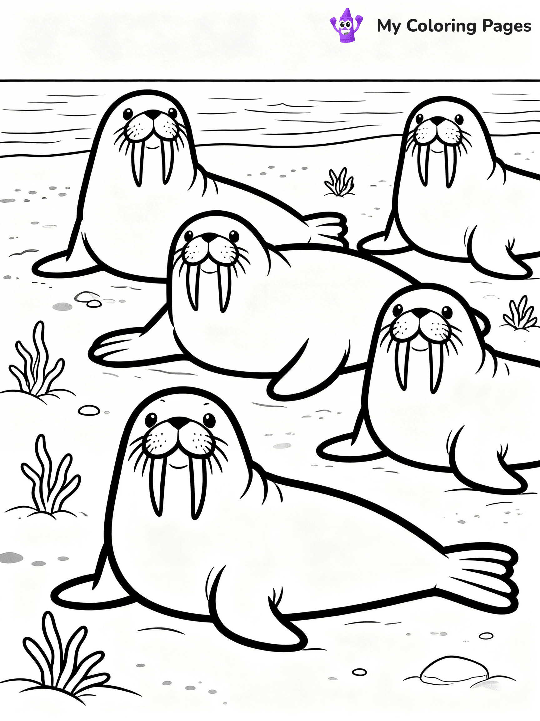 Walrus Coloring Pages - 42