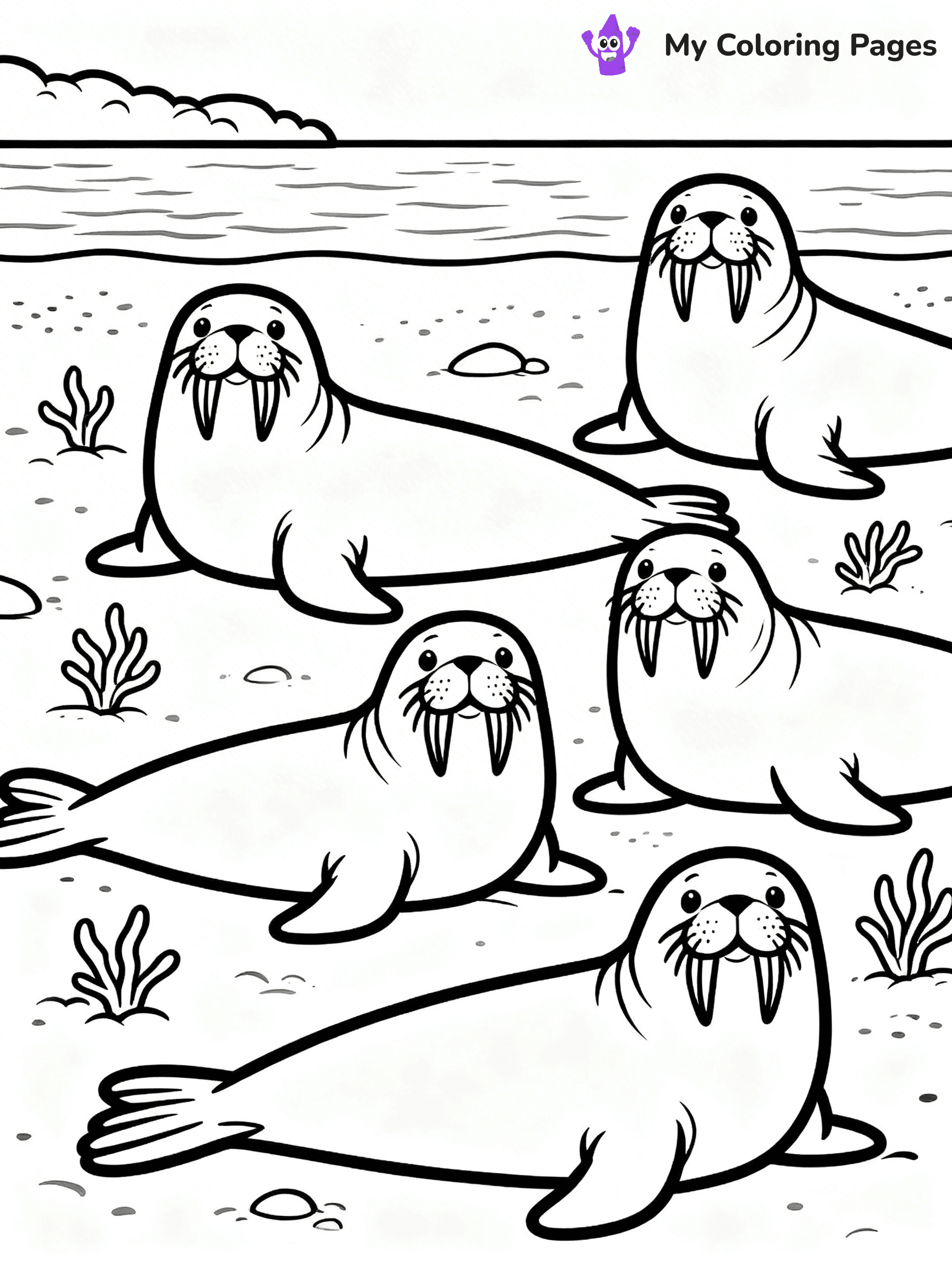 Walrus Coloring Pages - 41