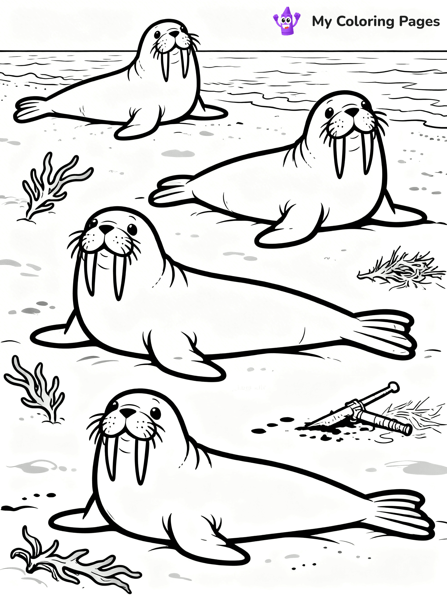 Walrus Coloring Pages - 40
