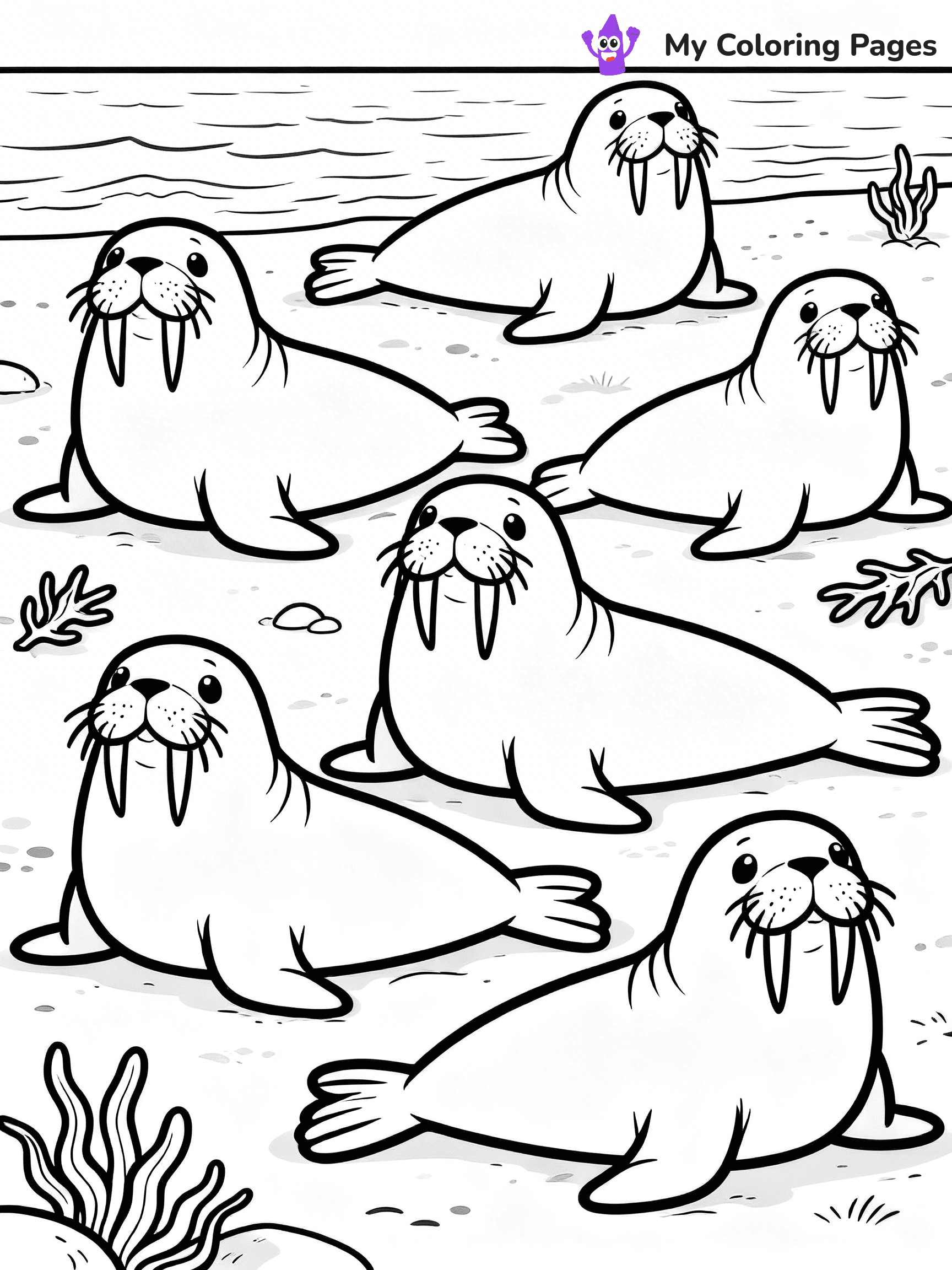 Walrus Coloring Pages - 39