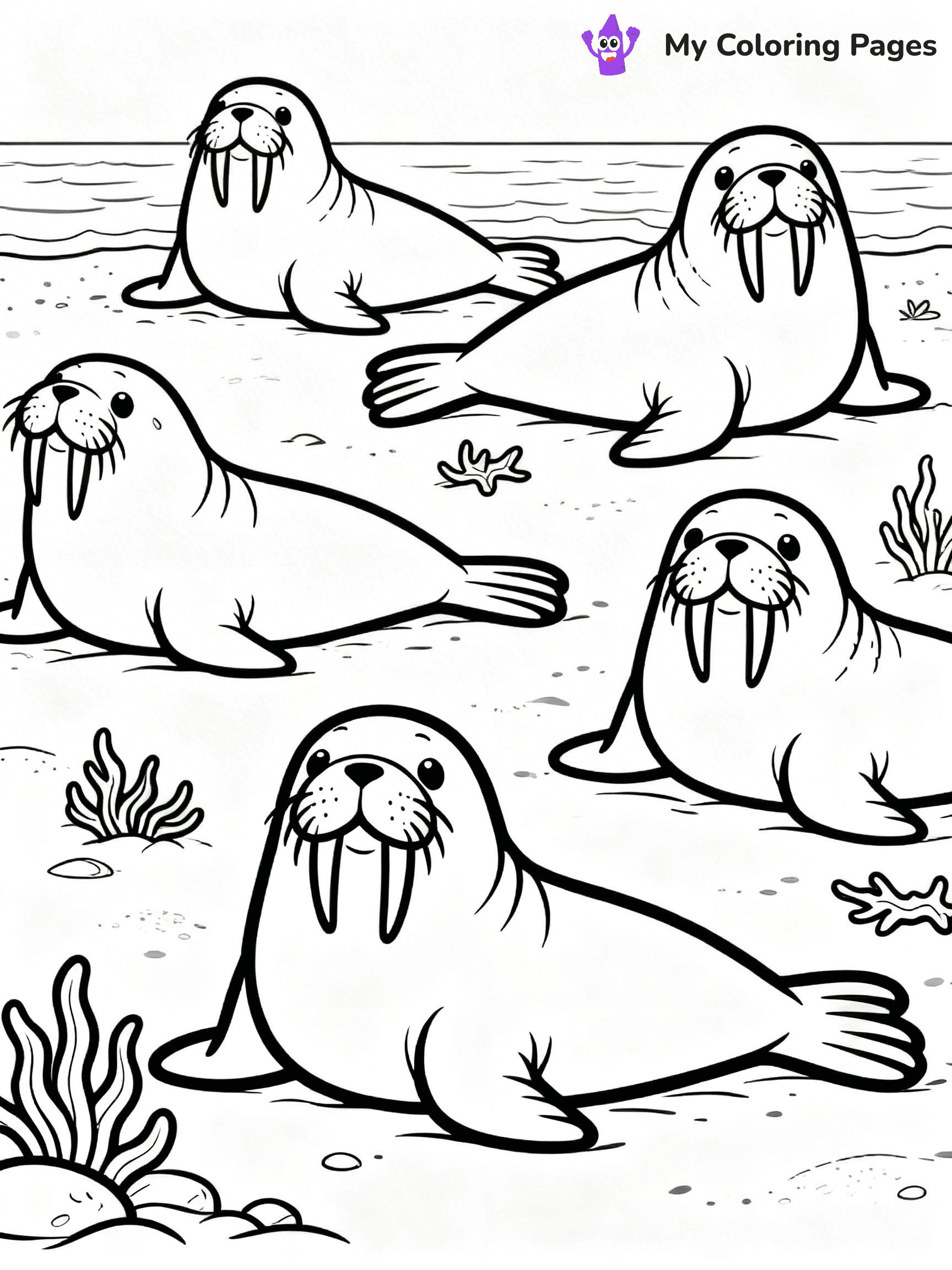 Walrus Coloring Pages - 37