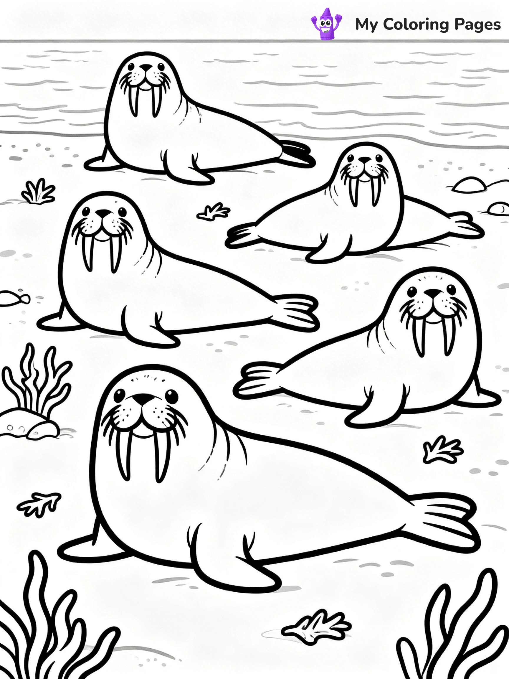 Walrus Coloring Pages - 36