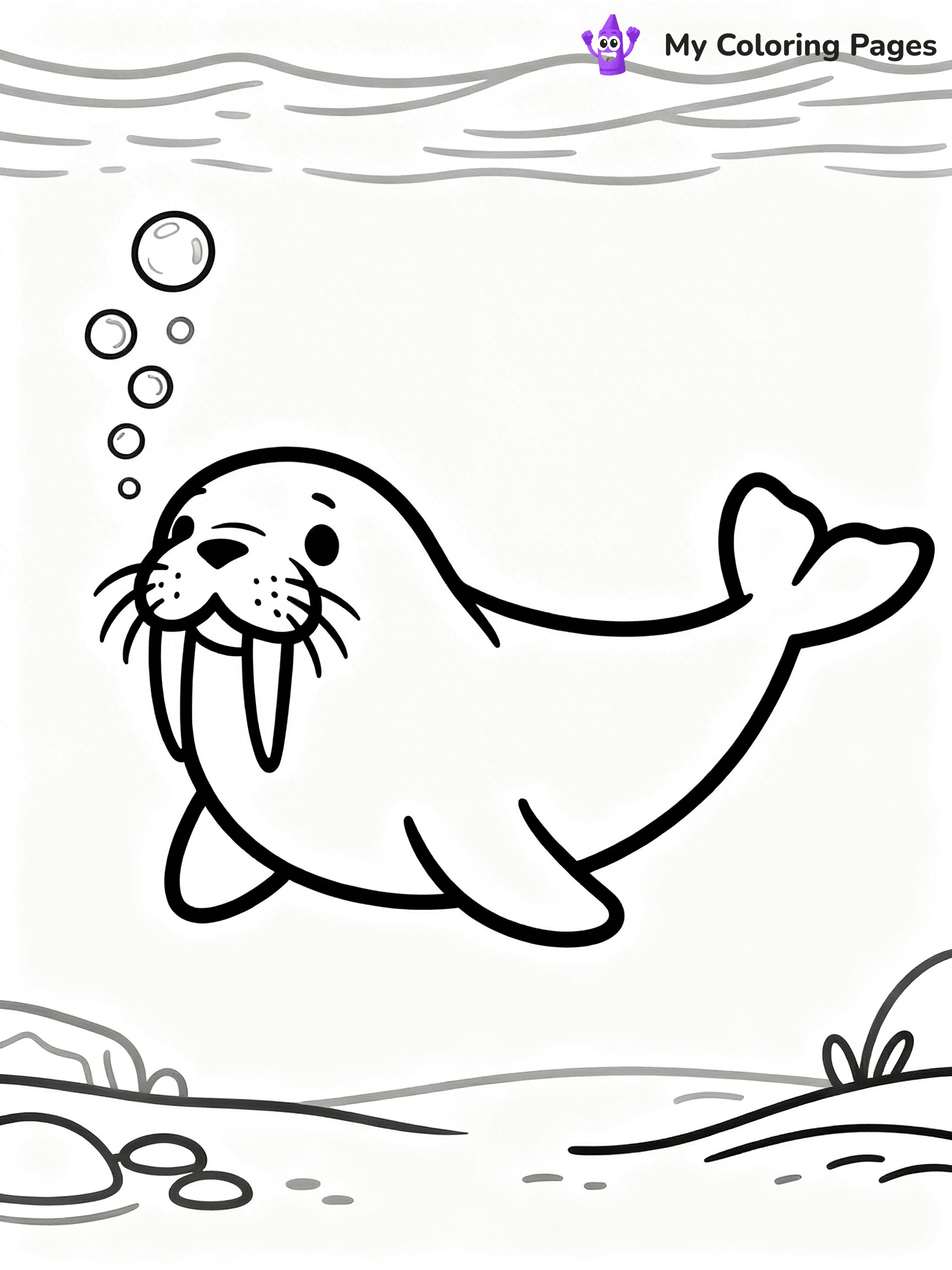 Walrus Coloring Pages - 35