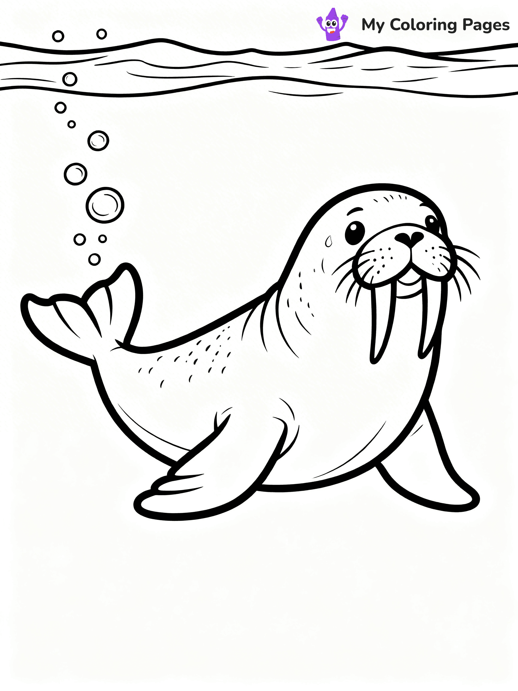 Walrus Coloring Pages - 34