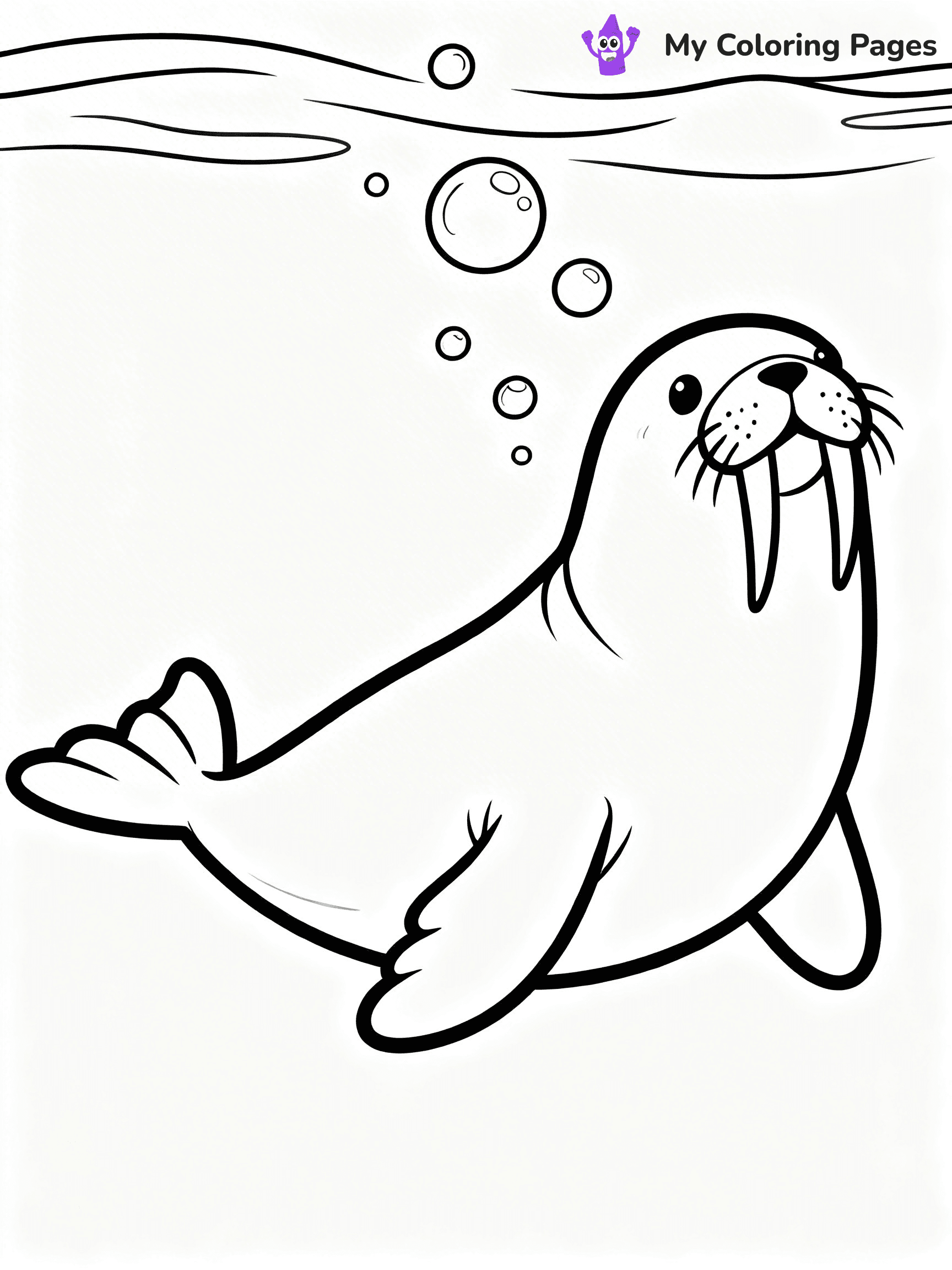 Walrus Coloring Pages - 33