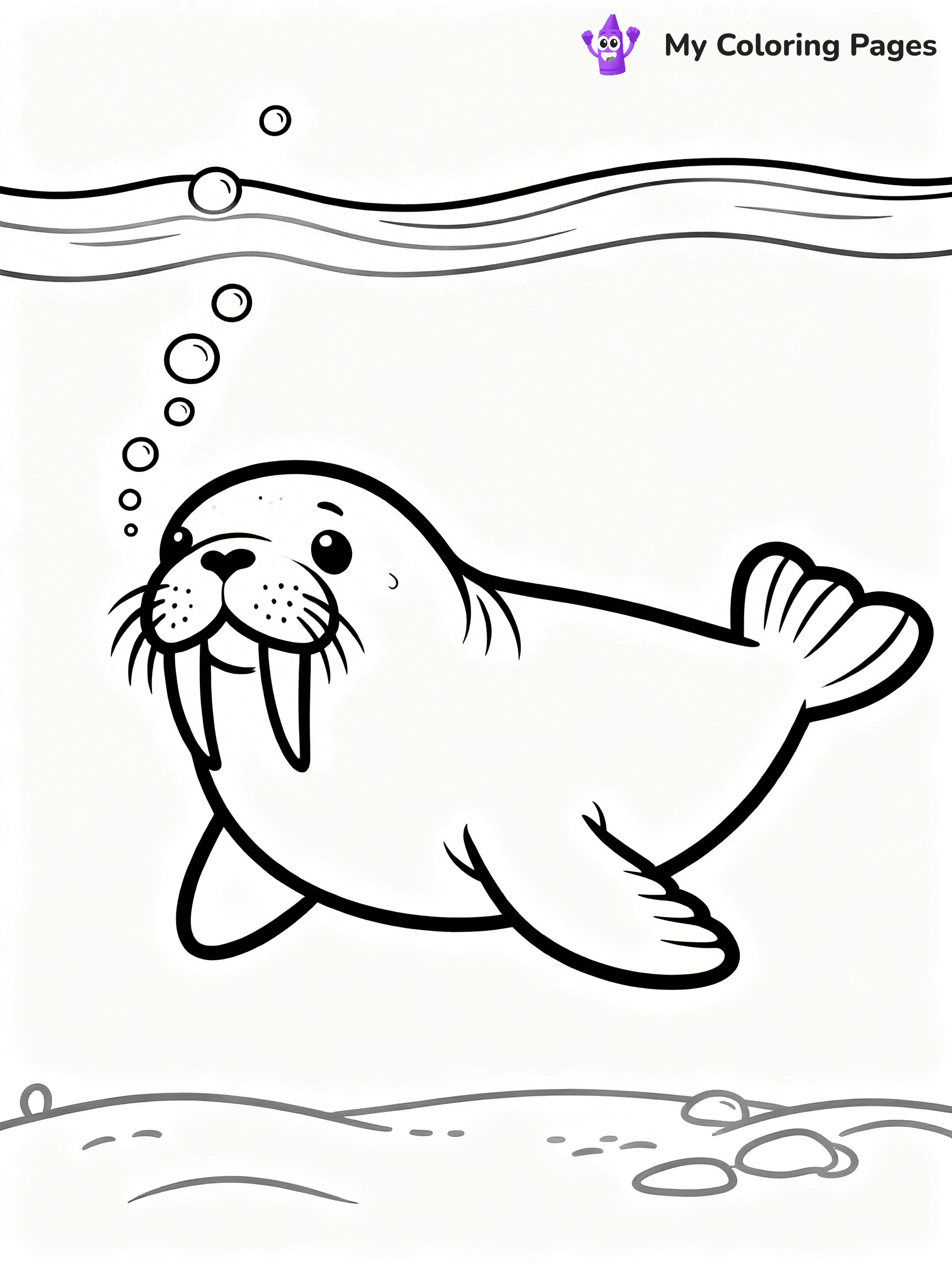 Walrus Coloring Pages - 32