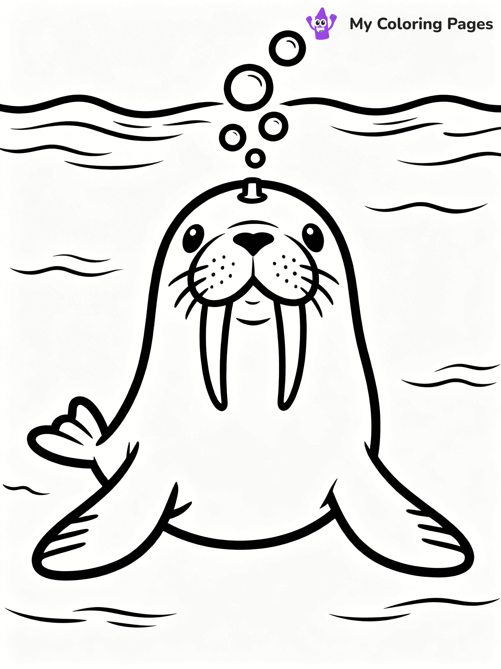 Walrus Coloring Pages - 31