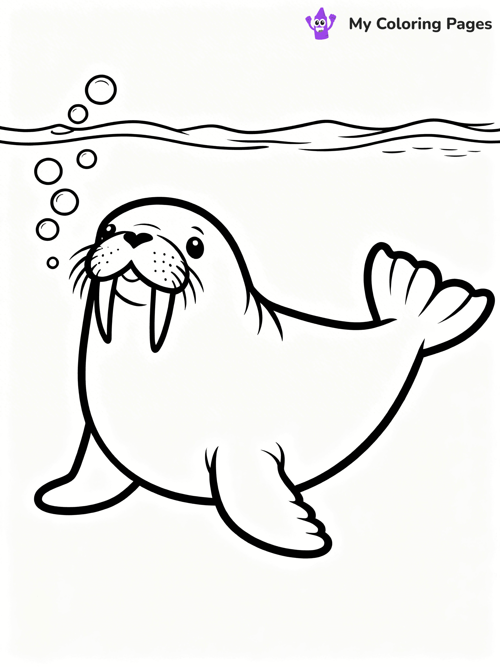 Walrus Coloring Pages - 29