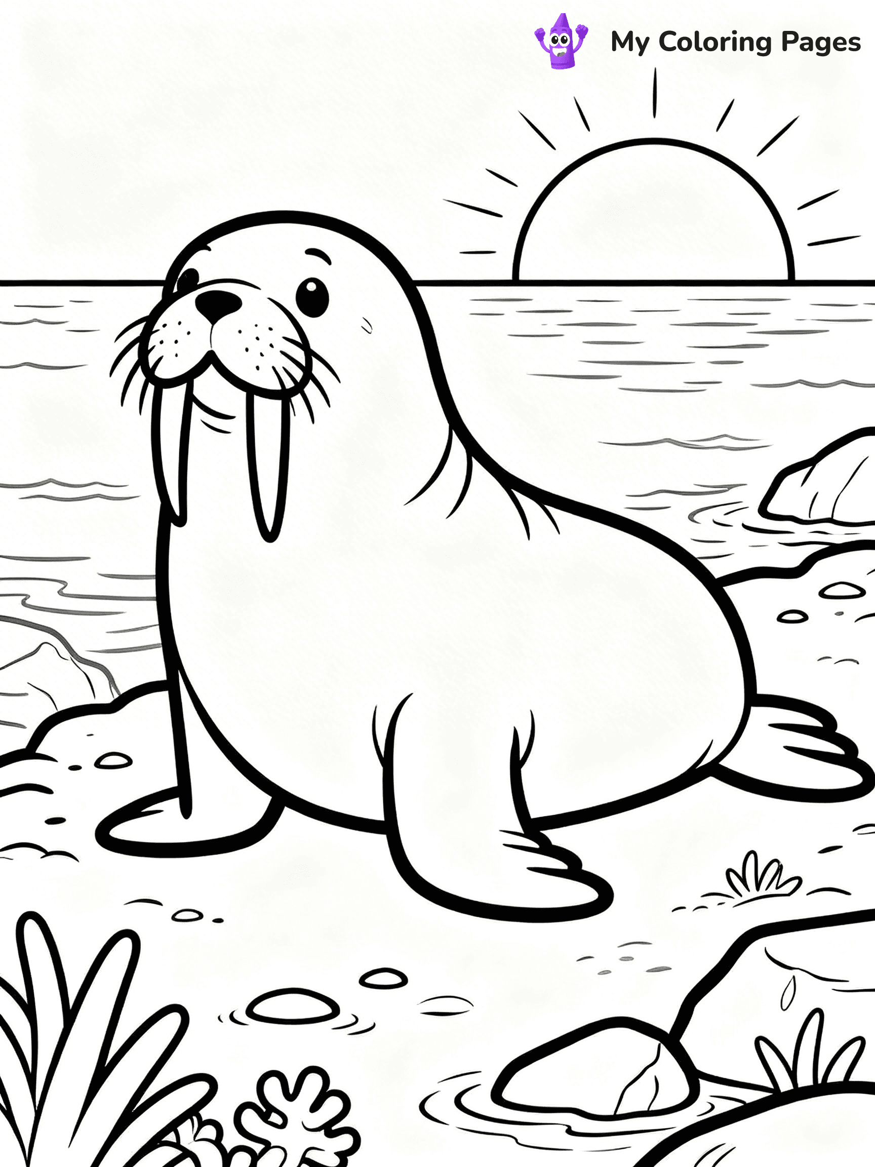 Walrus Coloring Pages - 25