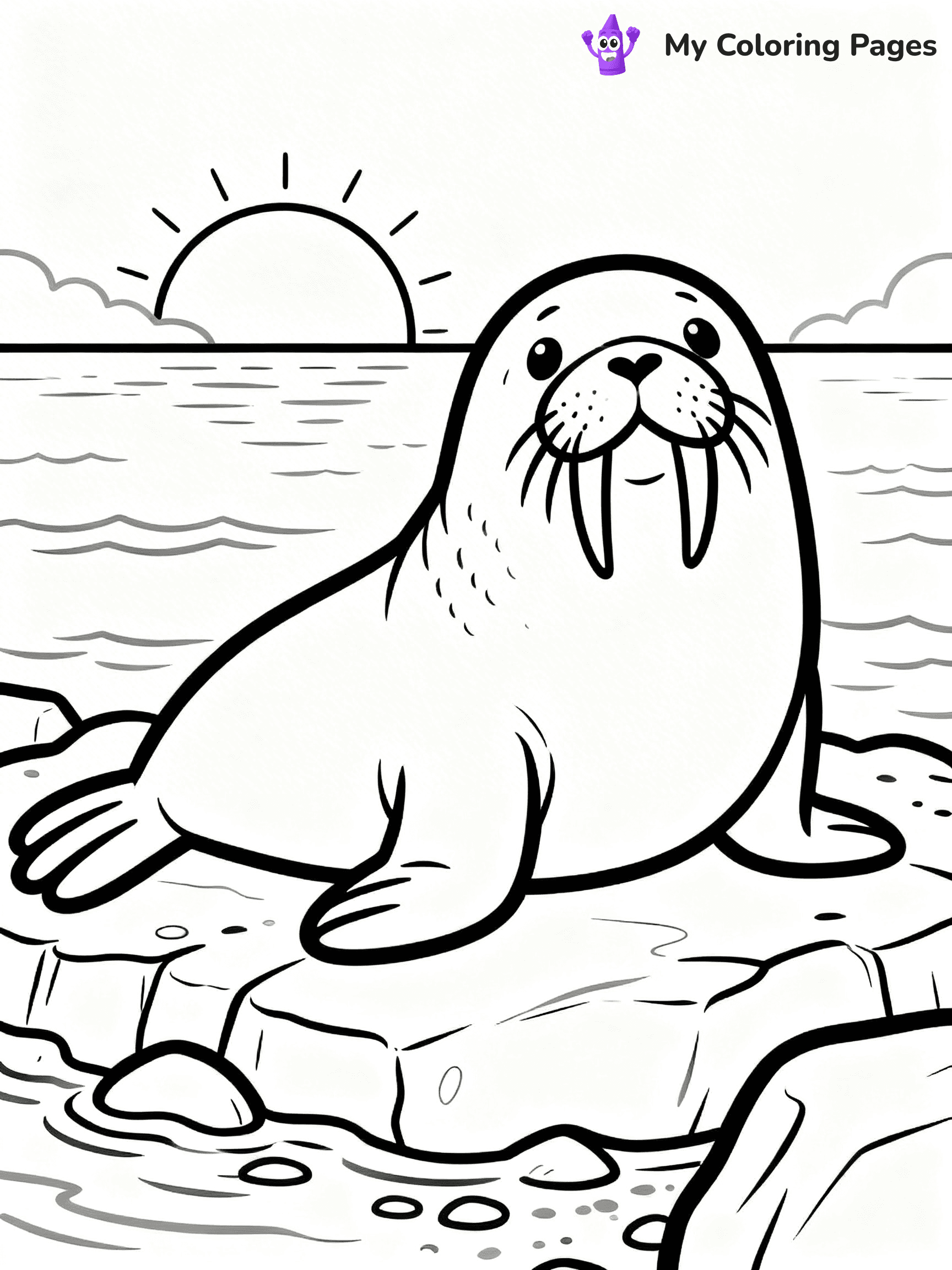 Walrus Coloring Pages - 23