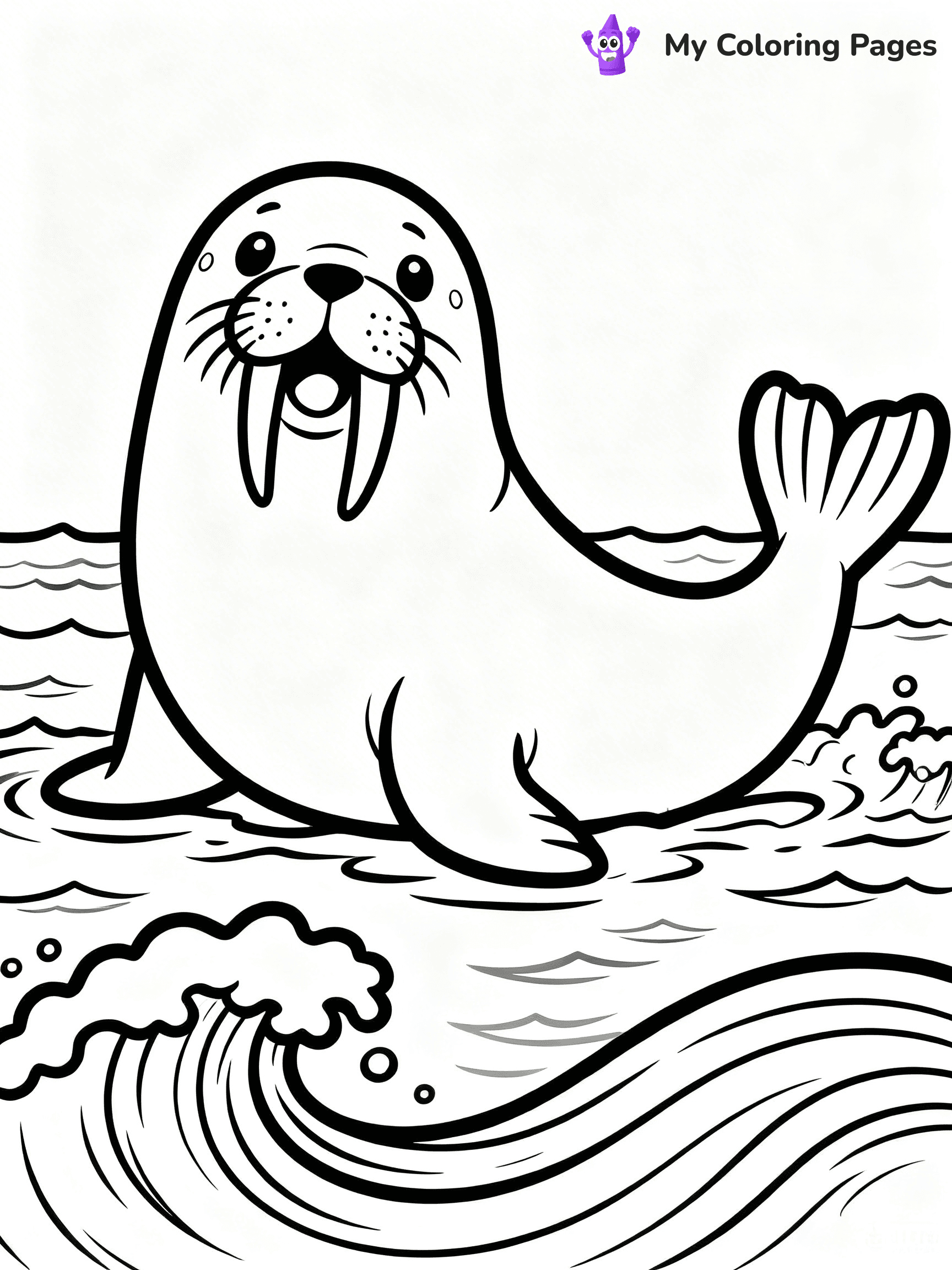 Walrus Coloring Pages - 21