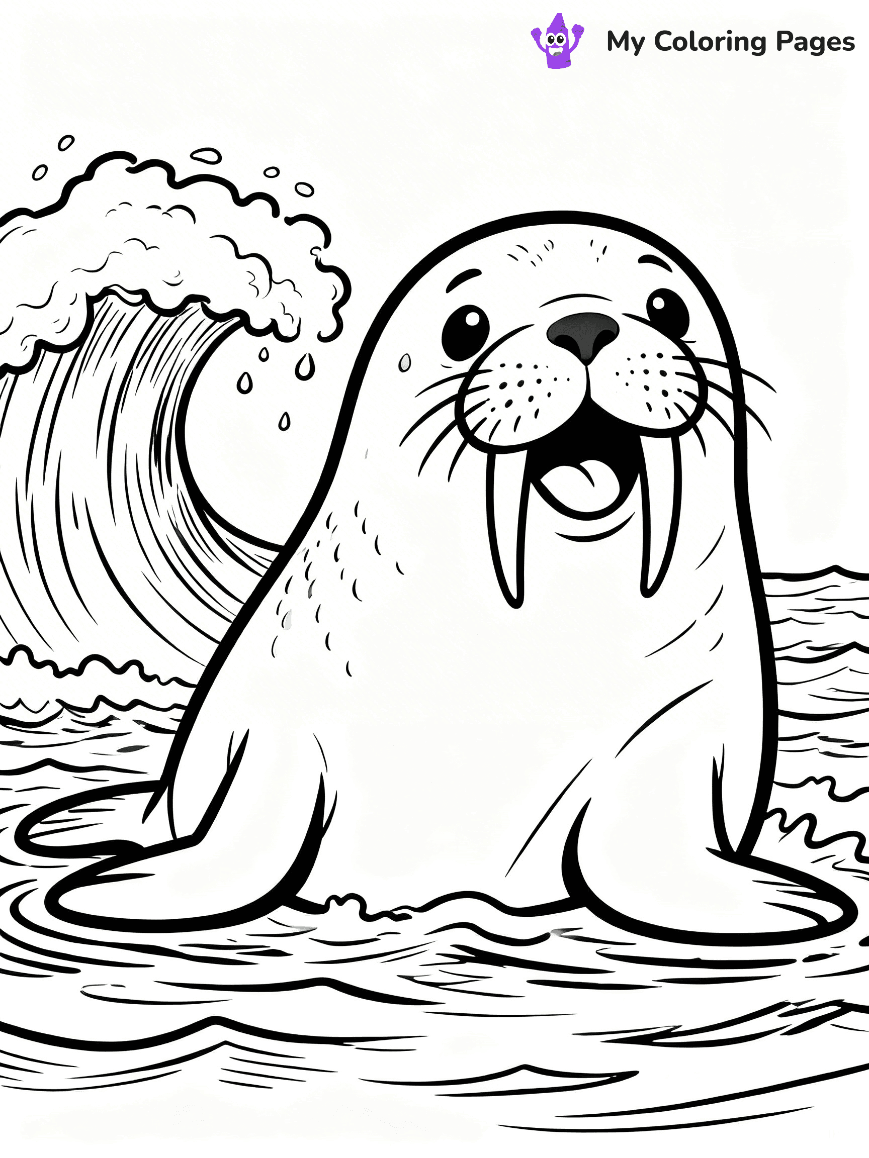 Walrus Coloring Pages - 18